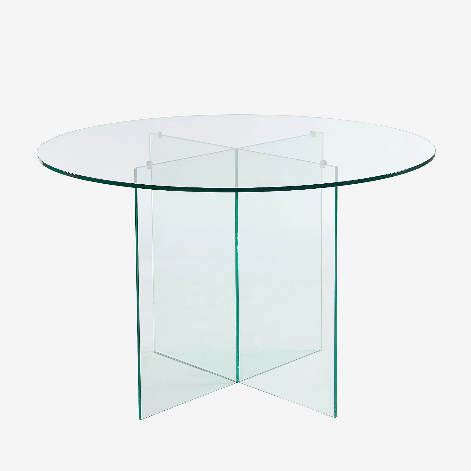 Rond tafelblad van gehard glas - Transparant - Design by Céline Mognon Fichet - 1