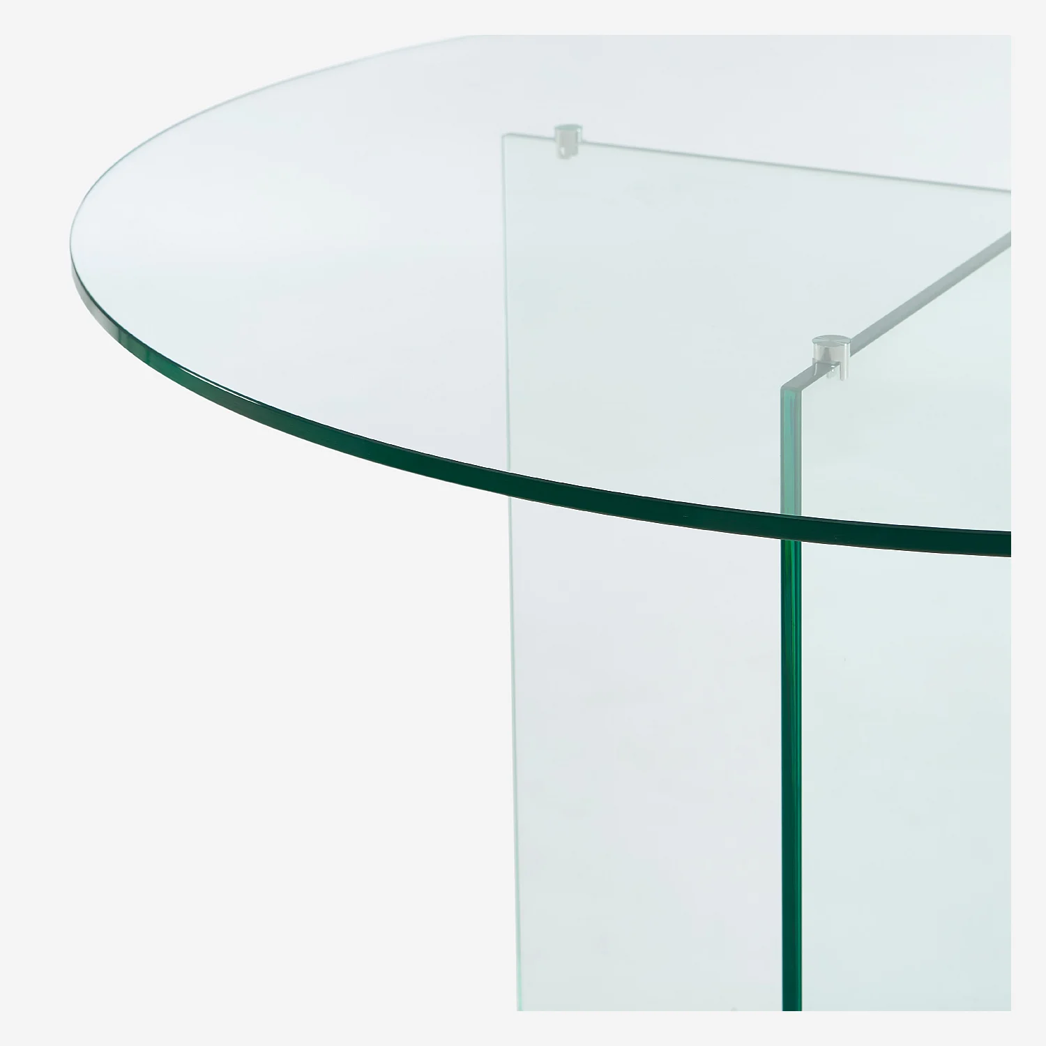 Mesa redonda de vidrio templado - Transparente - Design by Céline Mognon Fichet - 2