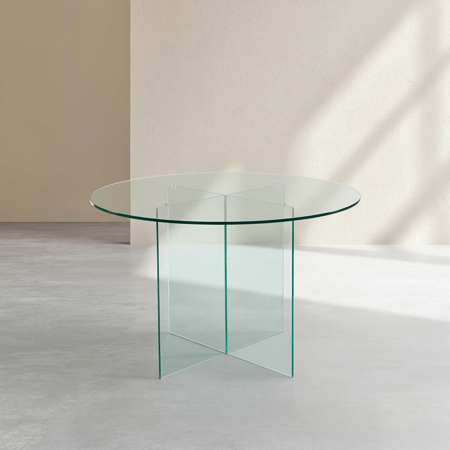 Tavolo rotondo in vetro temperato - Trasparente - Design by Céline Mognon Fichet - 3