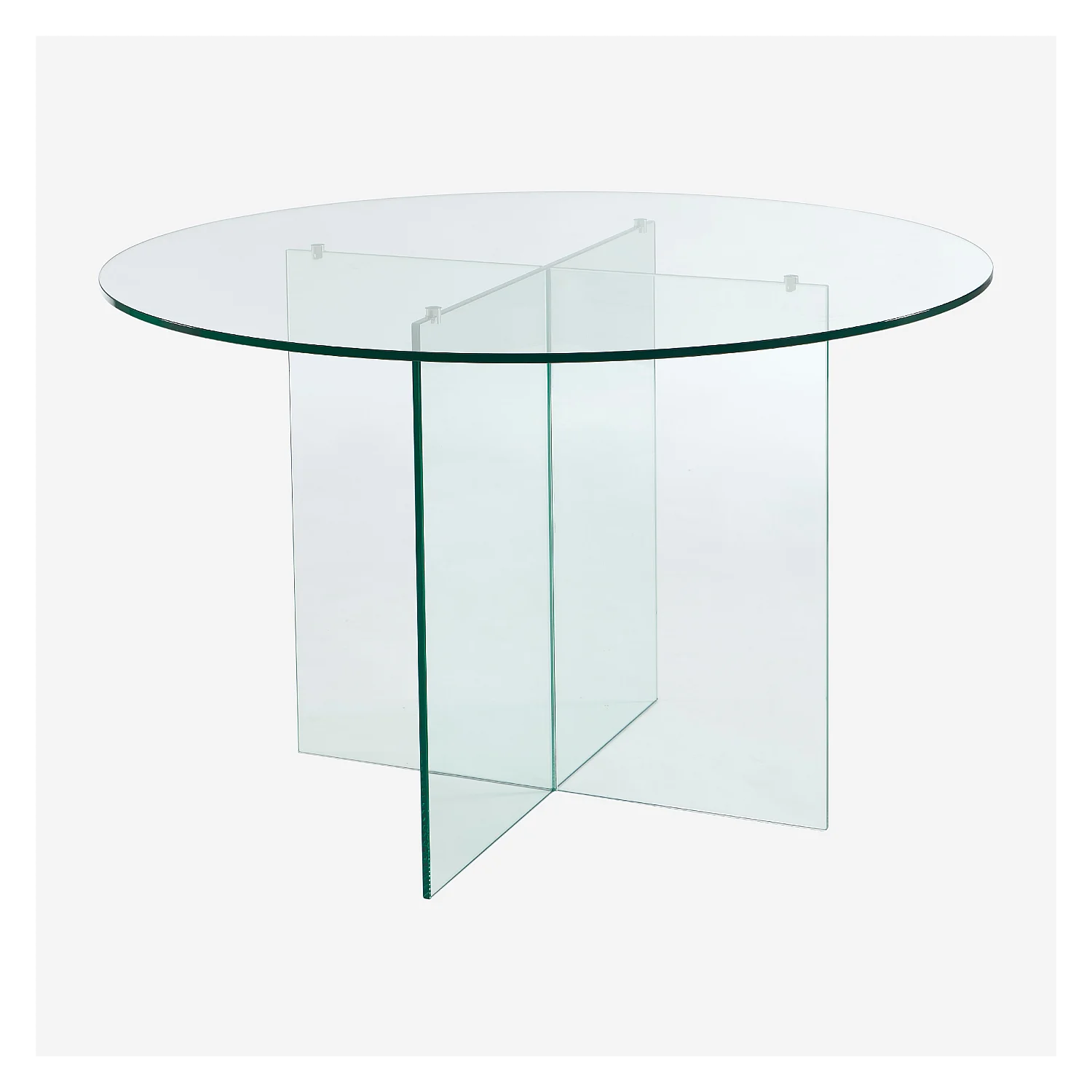 Tavolo rotondo in vetro temperato - Trasparente - Design by Céline Mognon Fichet - 3