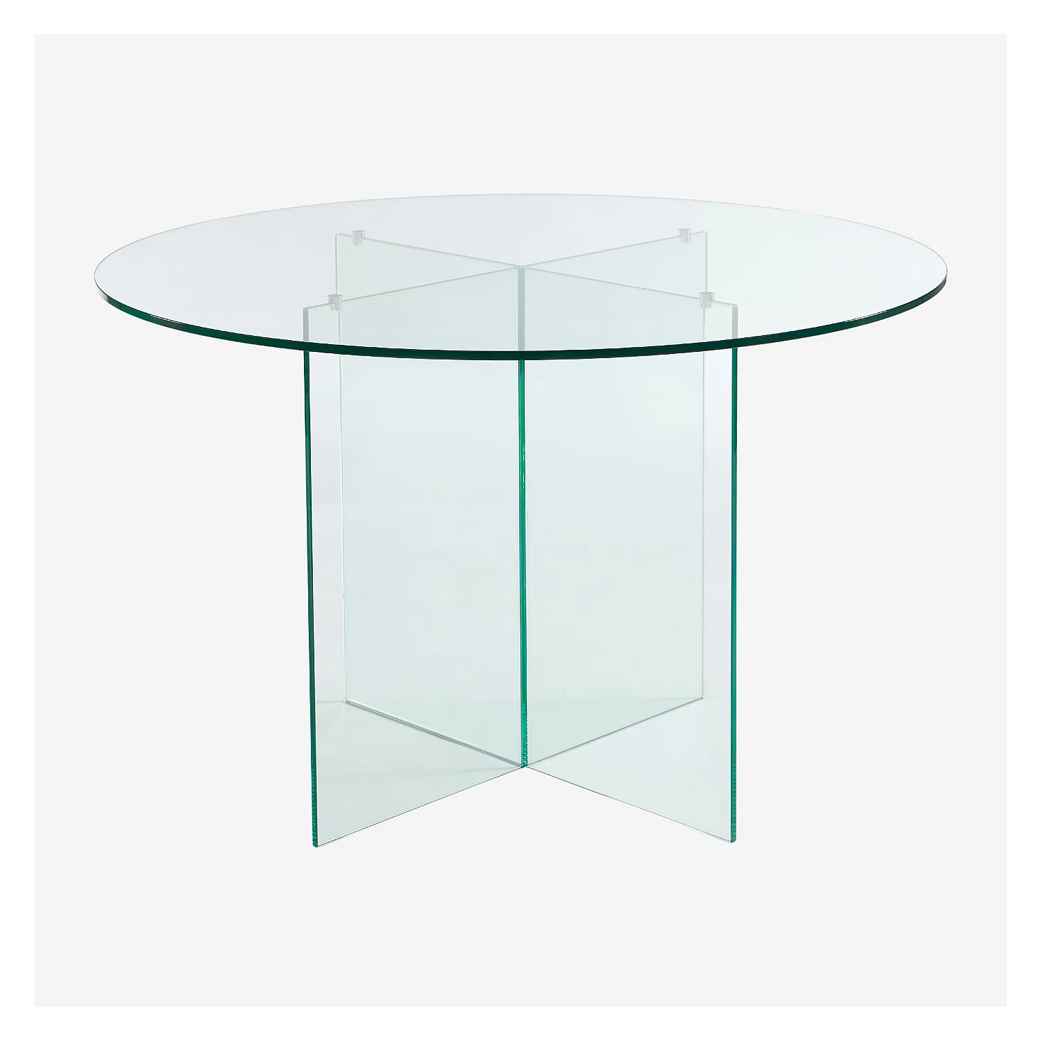 Tavolo rotondo in vetro temperato - Trasparente - Design by Céline Mognon Fichet - 1