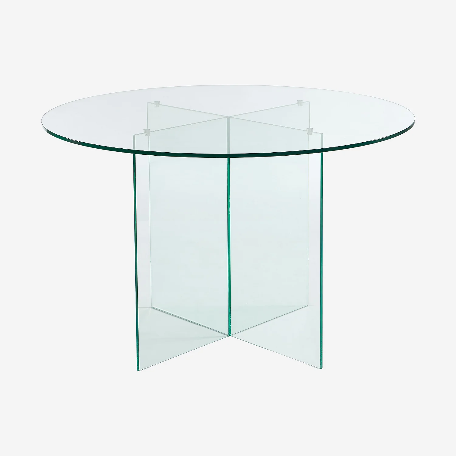Tavolo rotondo in vetro temperato - Trasparente - Design by Céline Mognon Fichet - 1