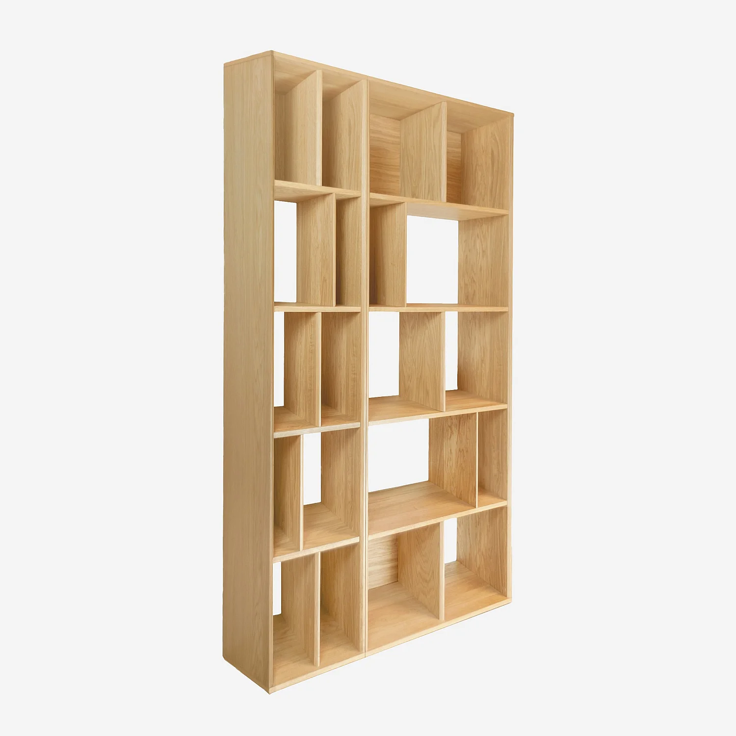 Grande bibliothèque en chêne - Naturel - Design by Hélèna Pille - 2