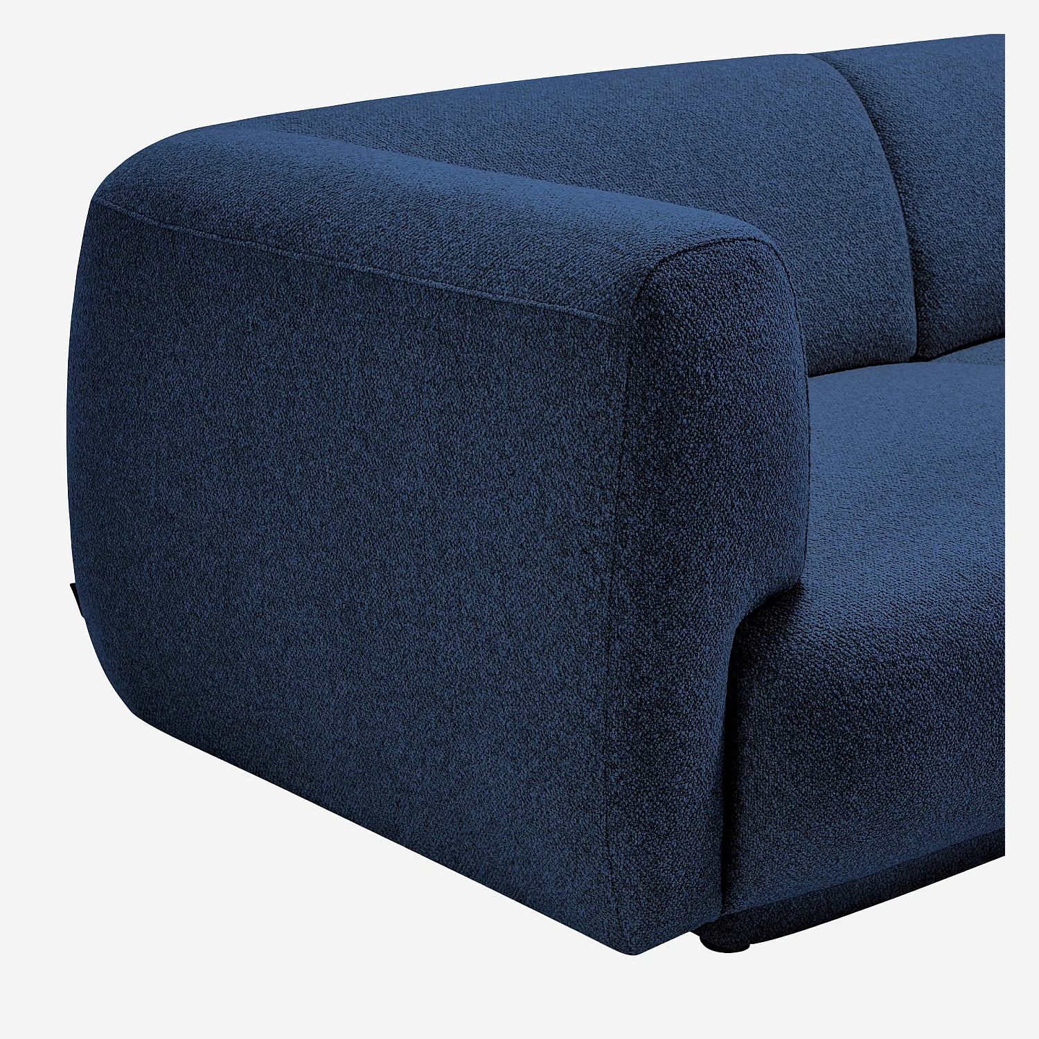 Sofa 2-Sitzer aus strukturiertem Stoff - Marineblau - Design by Federica Francini - 2