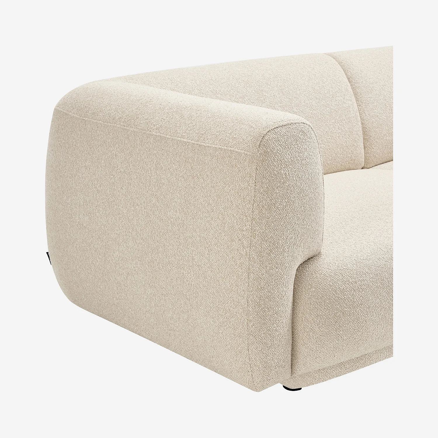 Sofá 2 plazas de tejido texturizado - Beige vainilla - Design by Federica Francini - 2