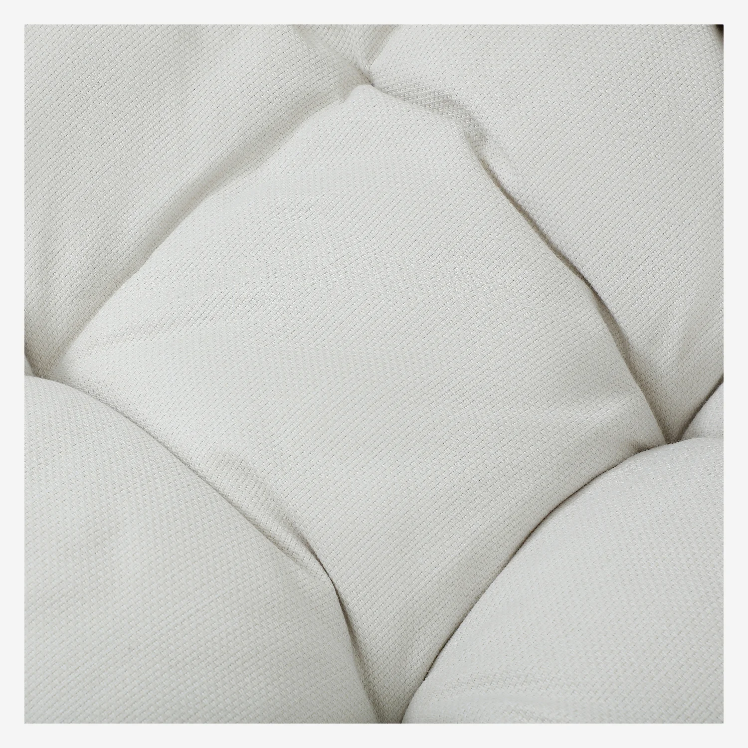 Fauteuil suspendu 2 places pour extérieur en résine tressée - Vert kaki et blanc - 2