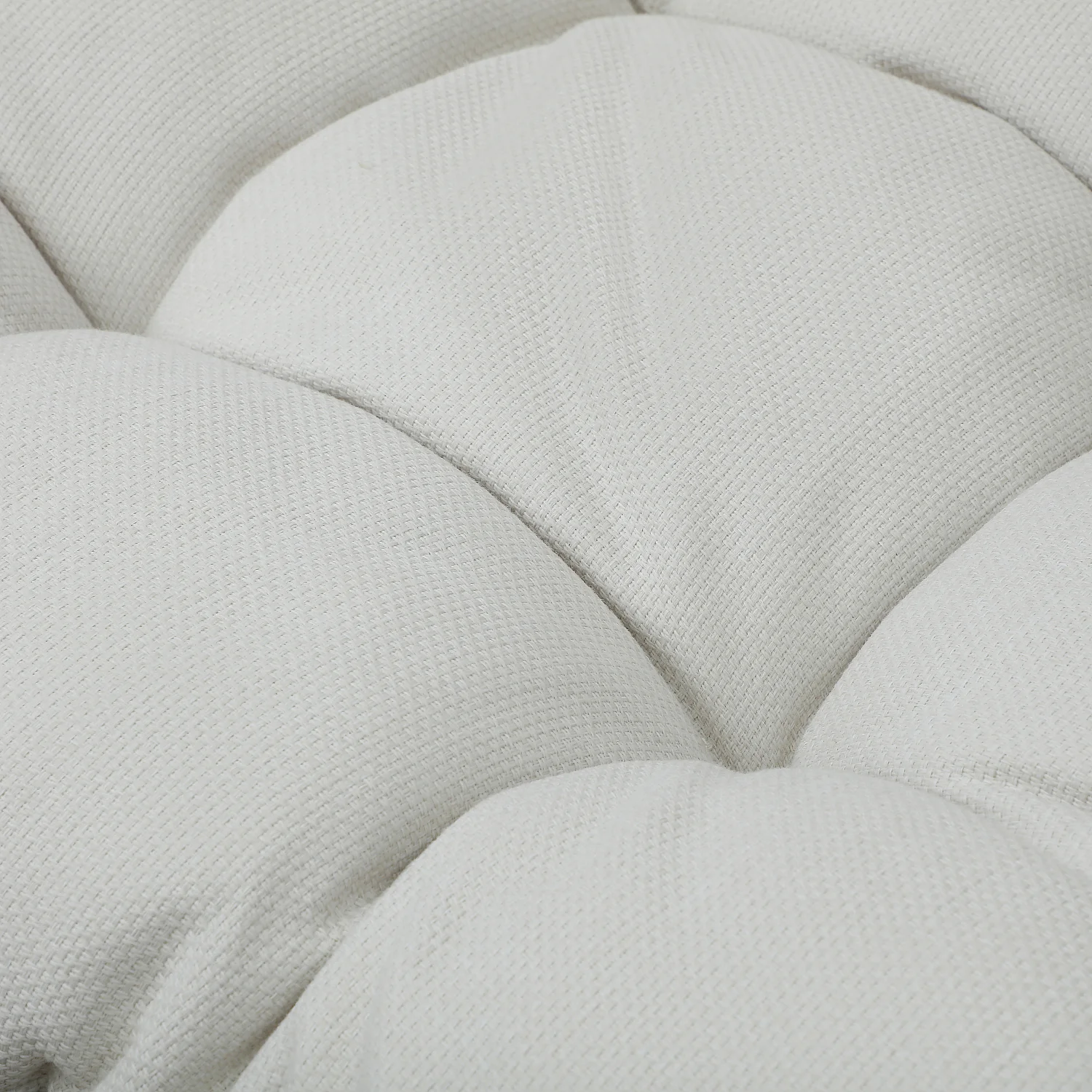 Fauteuil suspendu 2 places pour extérieur en résine tressée - Moka et blanc - 4