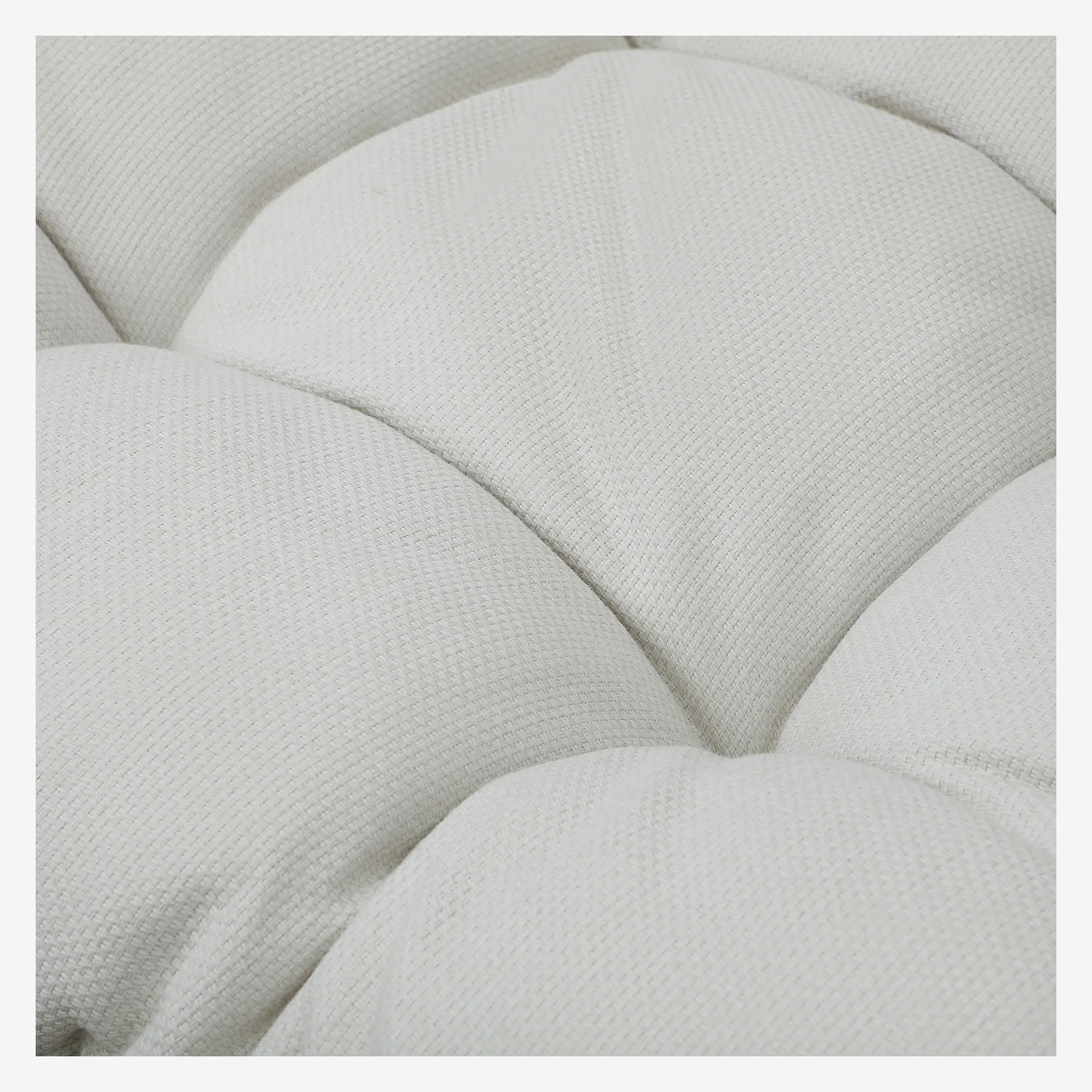 Fauteuil suspendu 2 places pour extérieur en résine tressée - Moka et blanc - 2