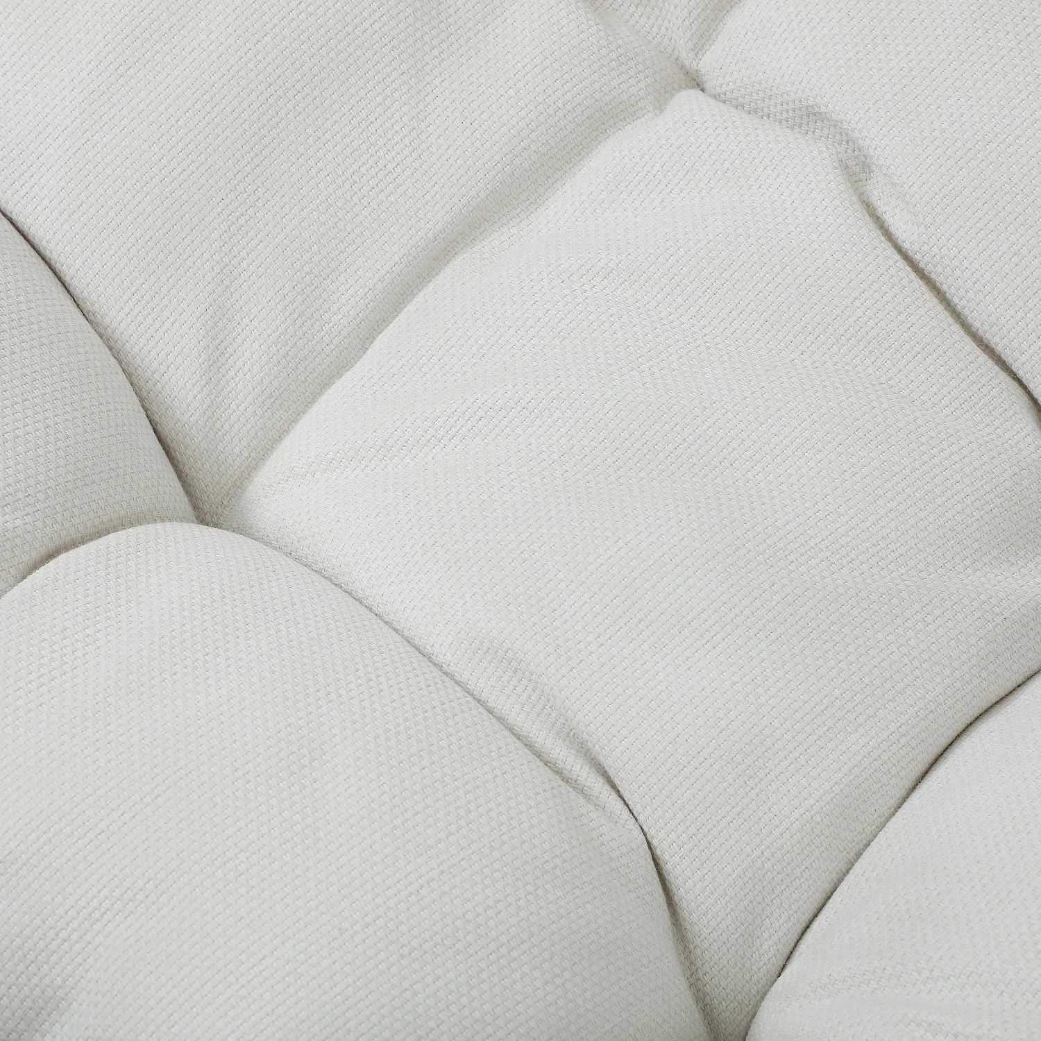 Hengende utelenestol i flettet kunstrotting - Mokka og svart - 3