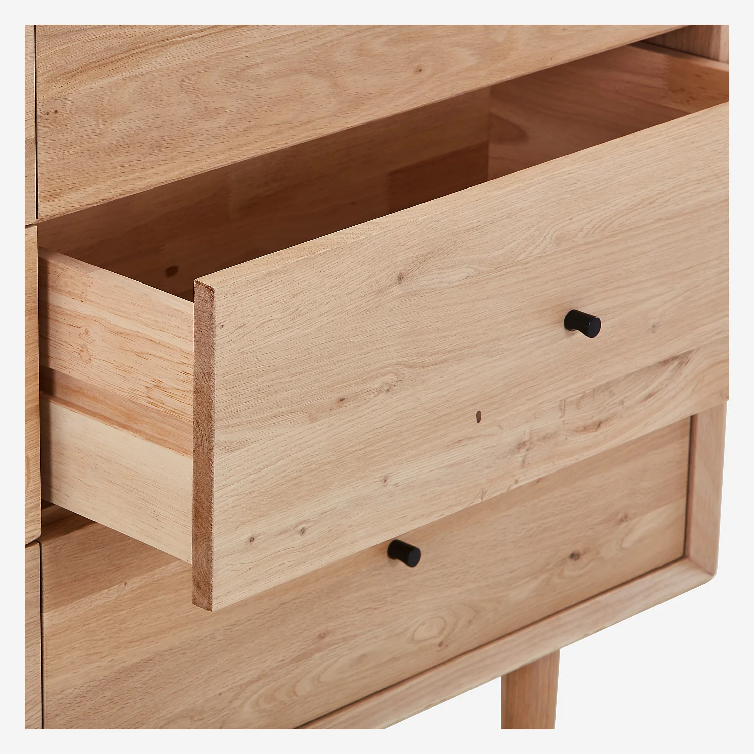 Commode 6 tiroirs en chêne massif - Naturel - 2