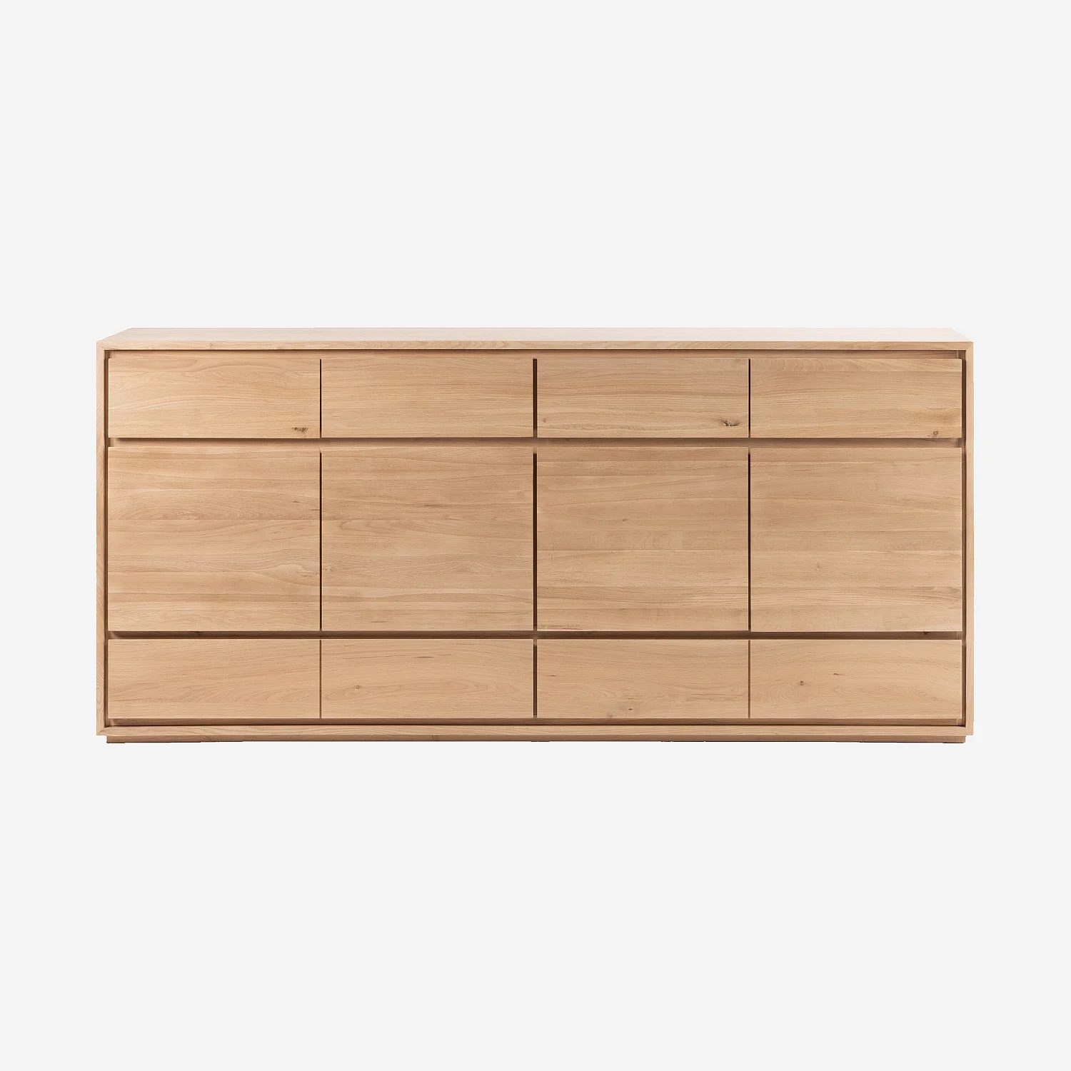 Dressoir 4 deuren en 6 lades van massief eiken - Naturel - 2