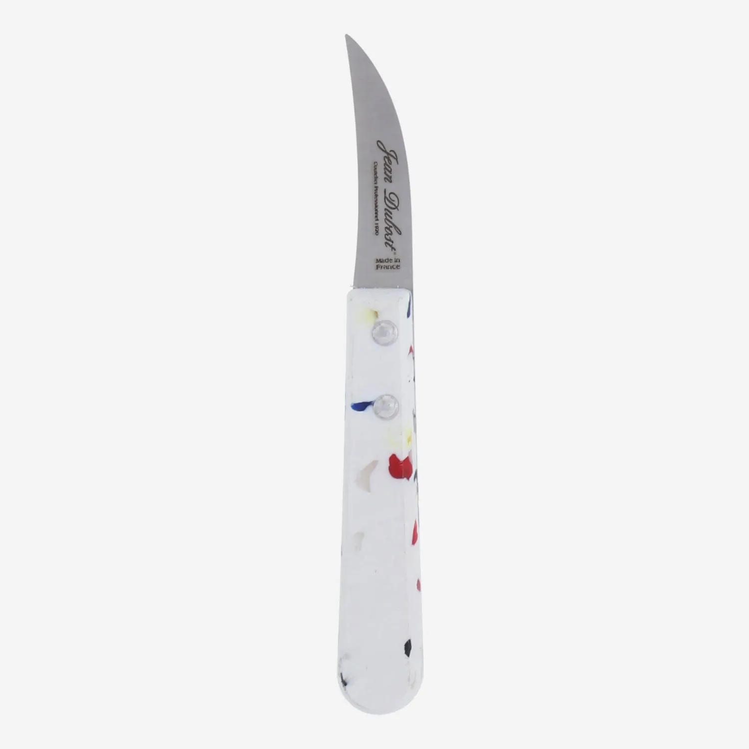 Lot de 6 couteaux d'office avec lame en bec d'oiseau - Modèle Sense - Blanc - 1