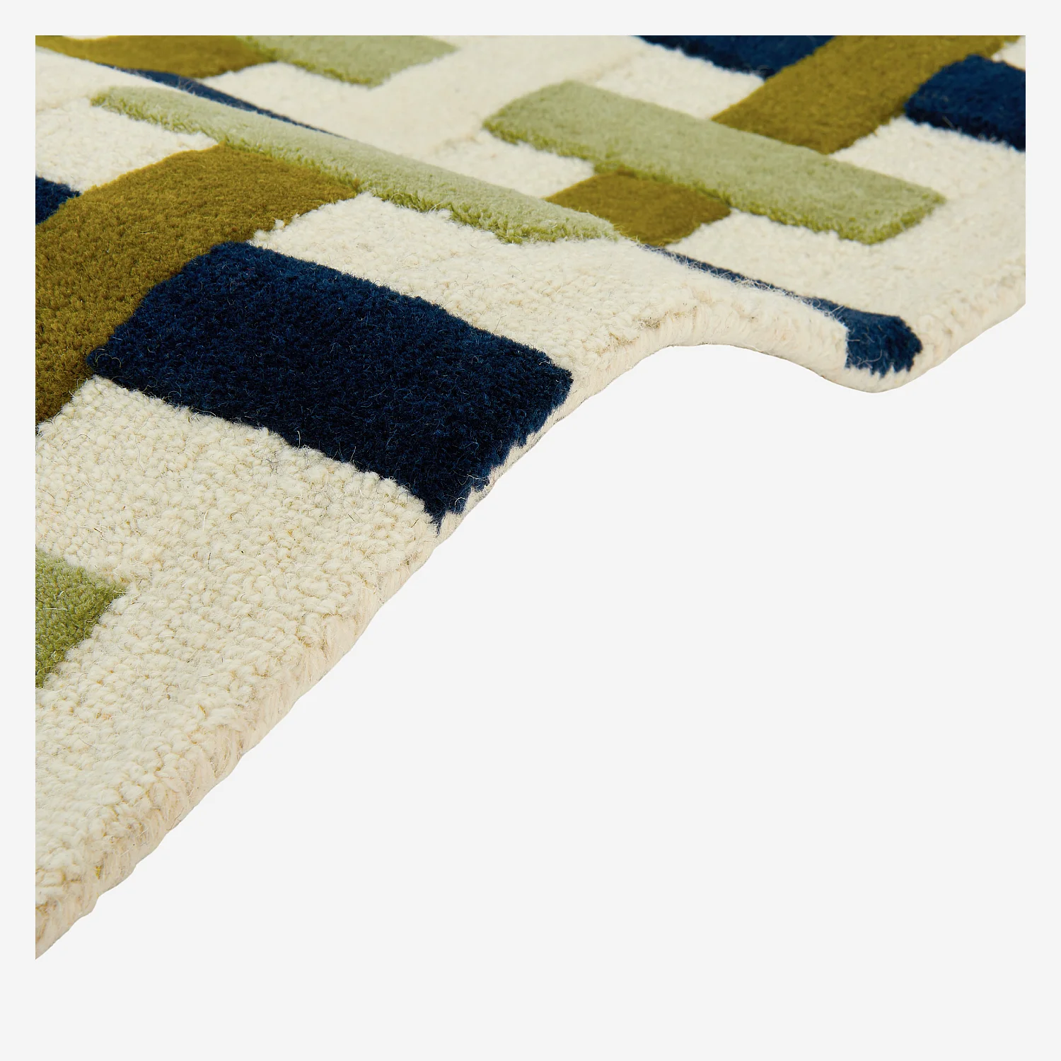 Alfombra de lana con acabado tufté - 170 x 240 cm - Verde - Design by Floriane Jacques - 5