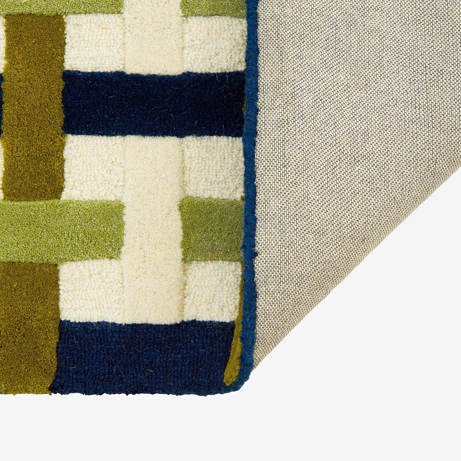 Handgetufteter Wollteppich - 170 x 240 cm - Grün - Design by Floriane Jacques - 9