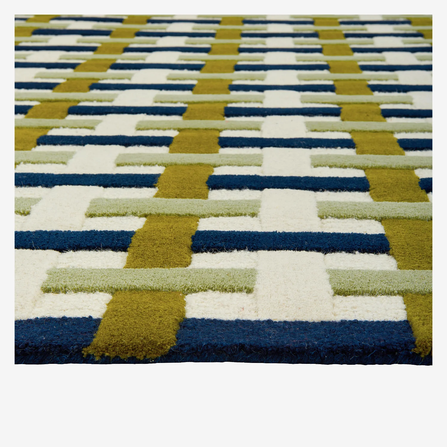 Tappeto taftato in lana - 170 x 240 cm - Verde - Design by Floriane Jacques - 7