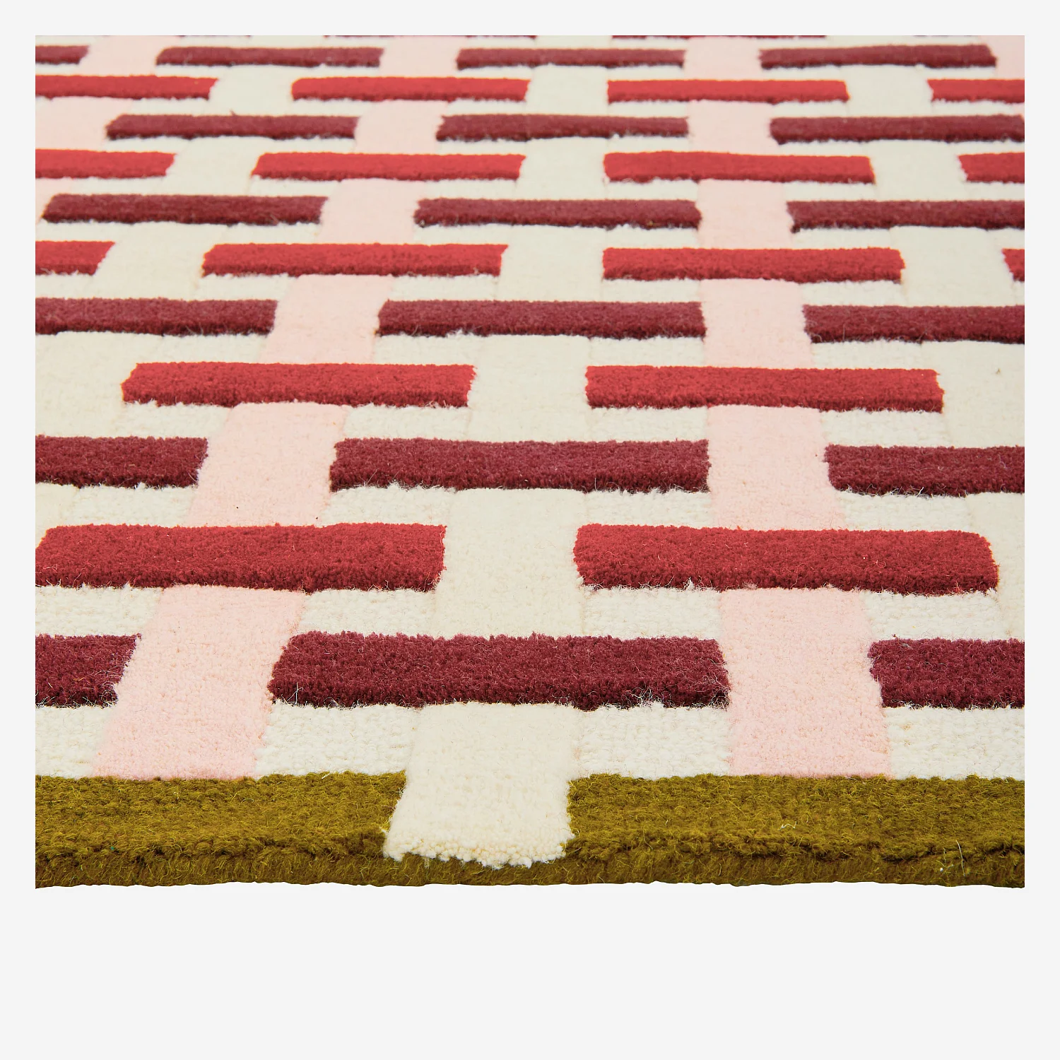 Alfombra de lana con acabado tufté - 170 x 240 cm - Burdeos - Design by Floriane Jacques - 7