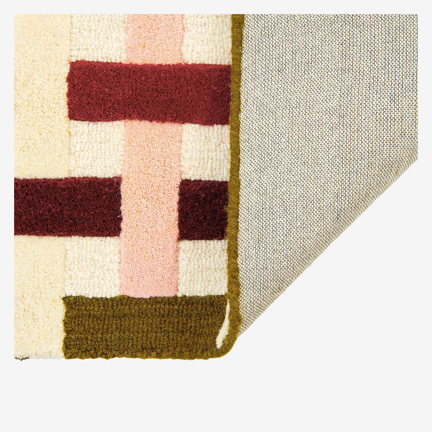 Tappeto taftato in lana - 170 x 240 cm - Bordeaux - Design by Floriane Jacques - 9