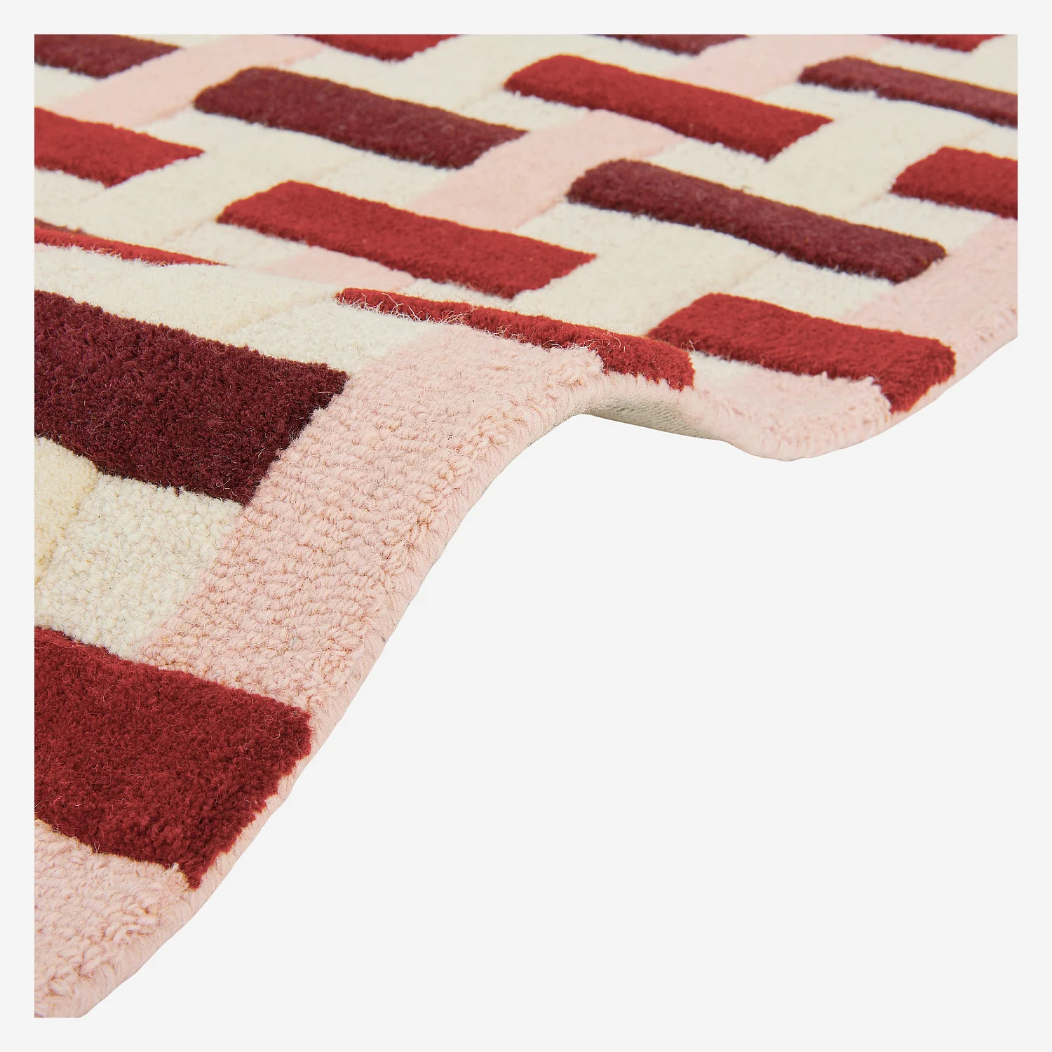 Tappeto taftato in lana - 170 x 240 cm - Bordeaux - Design by Floriane Jacques - 4