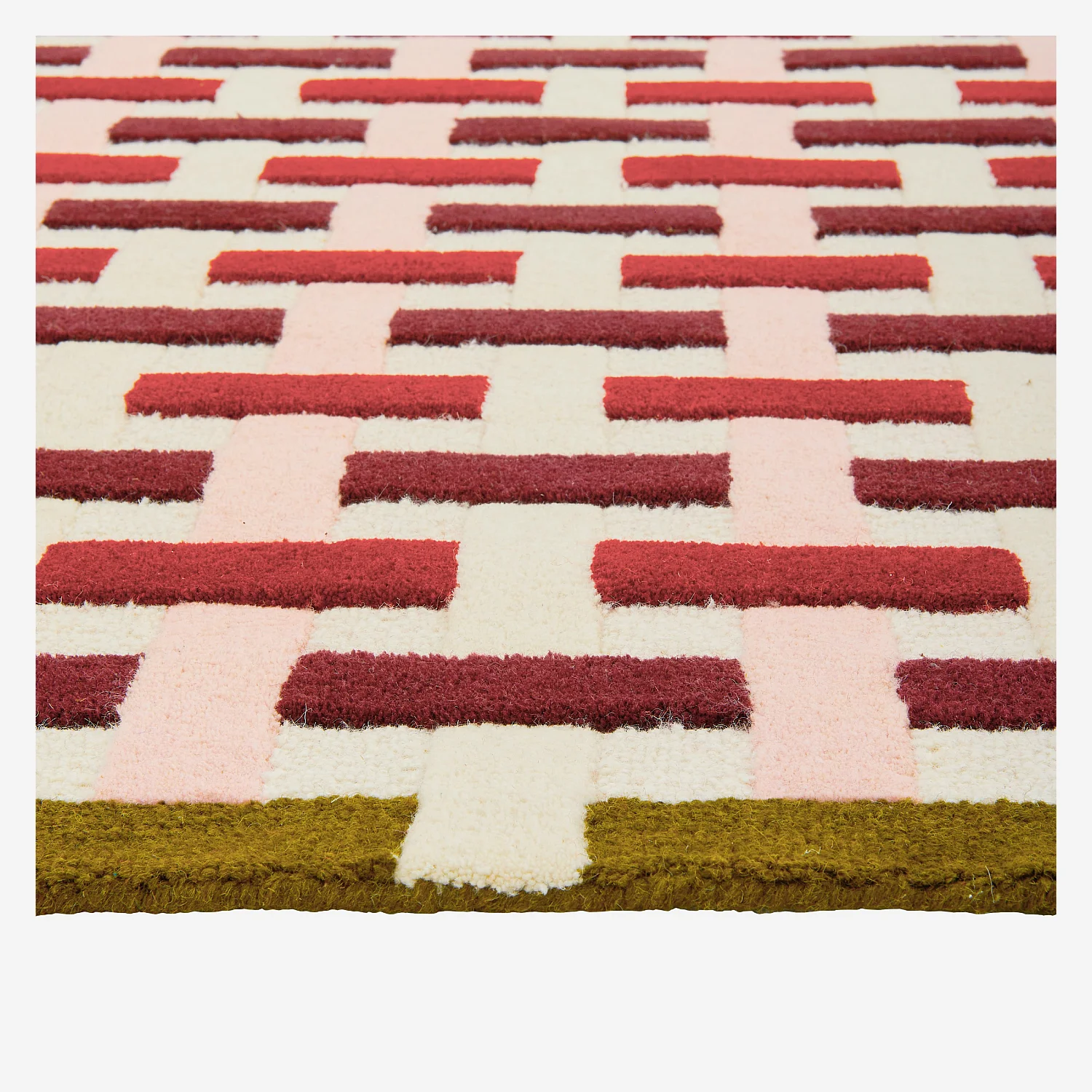 Tappeto taftato in lana - 170 x 240 cm - Bordeaux - Design by Floriane Jacques - 7