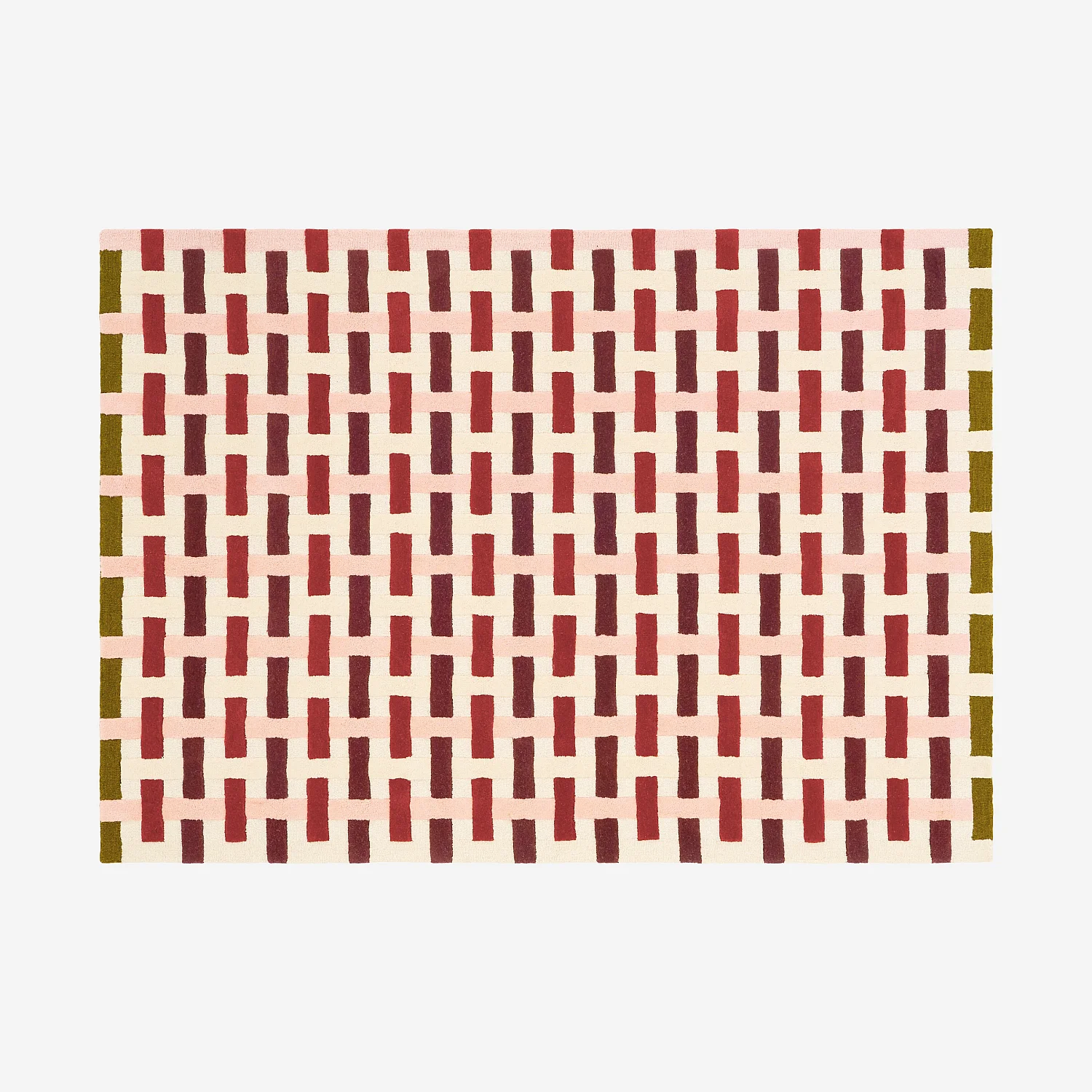 Tappeto taftato in lana - 170 x 240 cm - Bordeaux - Design by Floriane Jacques - 2