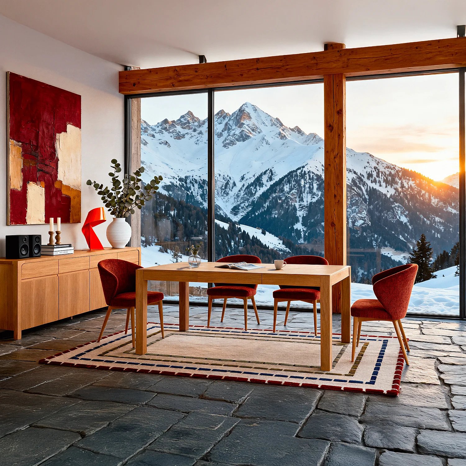 Tappeto annodato in lana - 170 x 240 cm - Ecru - Design by Floriane Jacques - 7