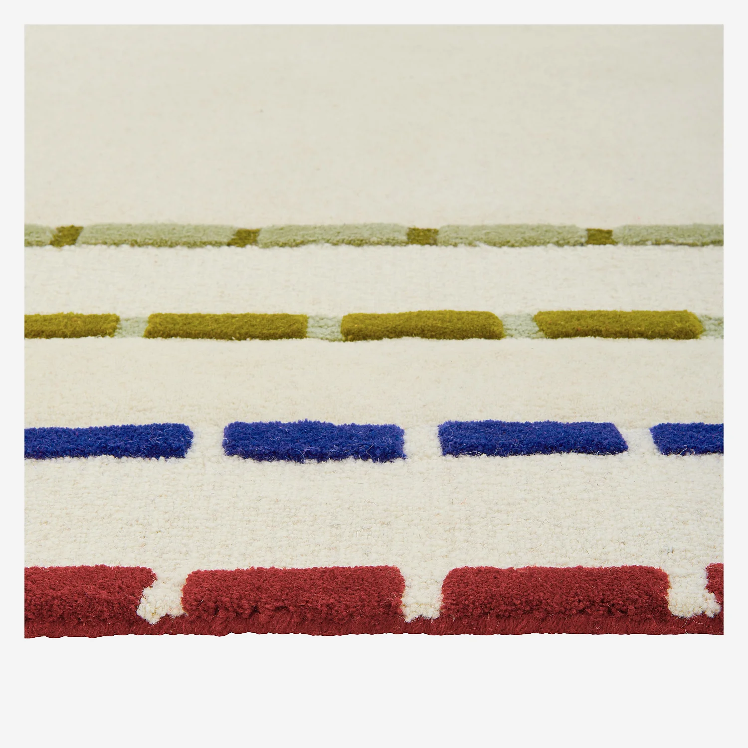 Tappeto annodato in lana - 170 x 240 cm - Ecru - Design by Floriane Jacques - 6