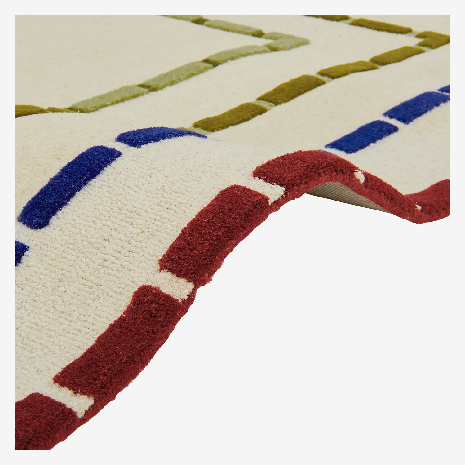 Tappeto annodato in lana - 170 x 240 cm - Ecru - Design by Floriane Jacques - 3