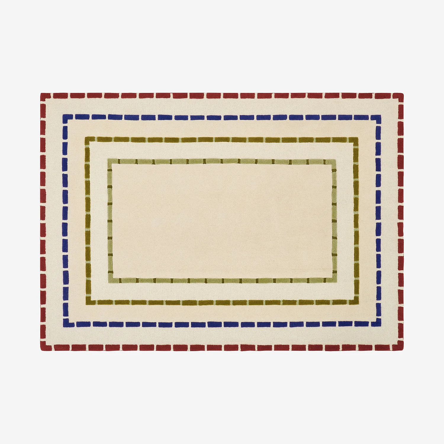 Tappeto annodato in lana - 170 x 240 cm - Ecru - Design by Floriane Jacques - 2