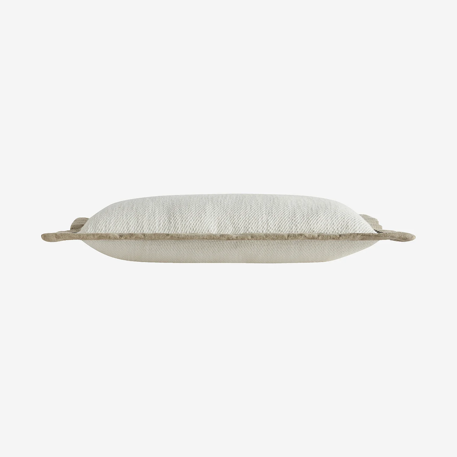 Coussin en coton - 30 x 50 cm - Ecru et sable - 8