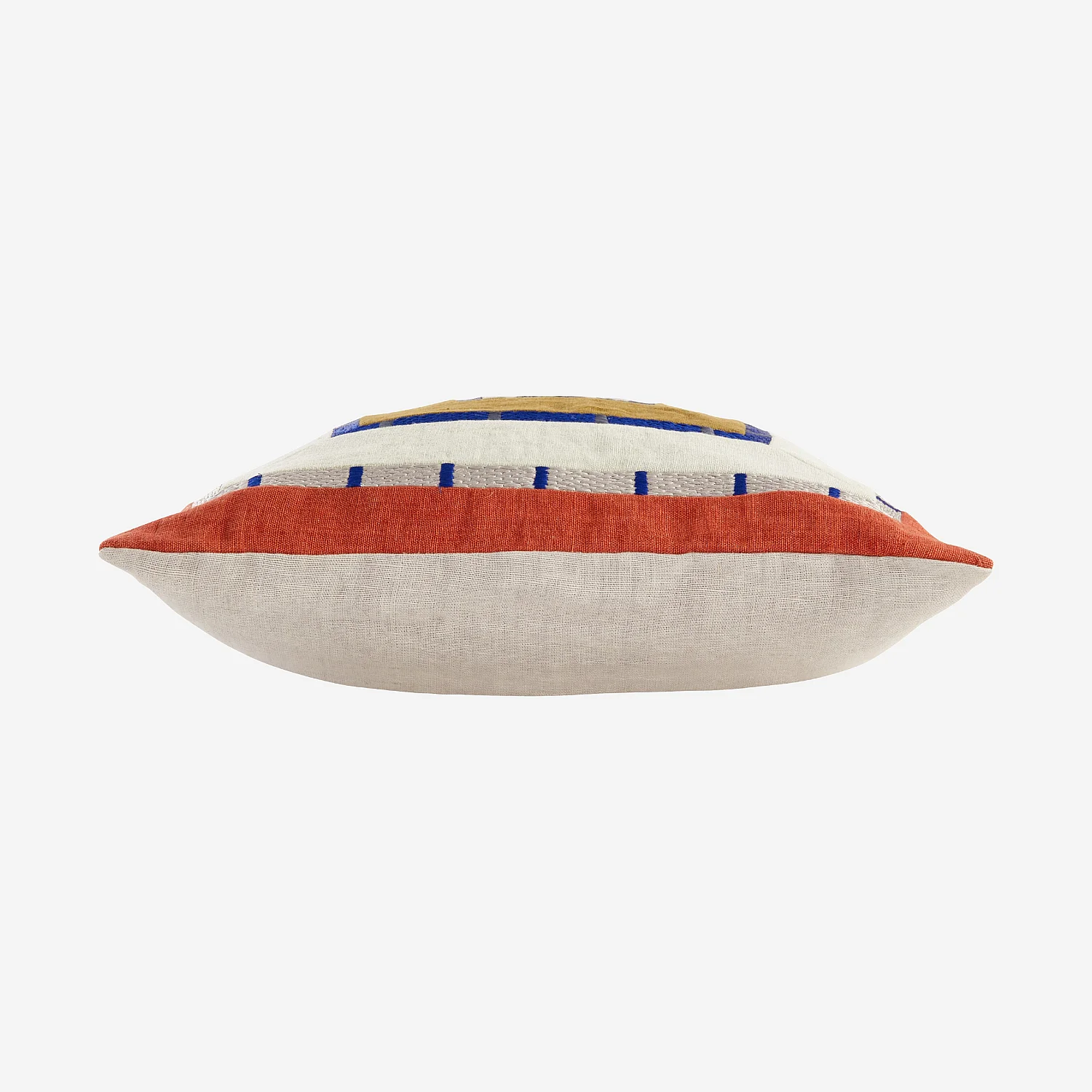 Coussin en lin - 45 x 45 cm - Bronze et bordeaux - Design by Floriane Jacques - 10