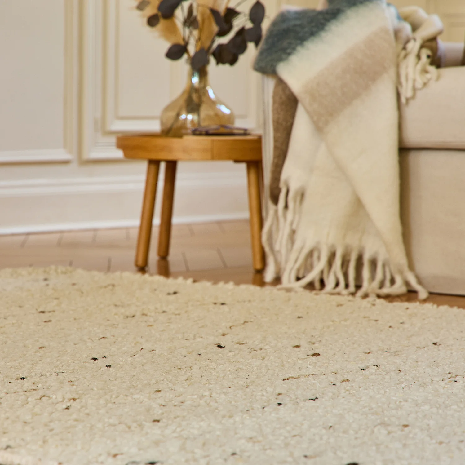 Tapis en laine - 160 x 230 cm - Beige - 3