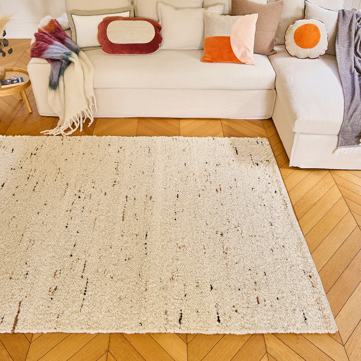 Tapis en laine - 160 x 230 cm - Beige - 6