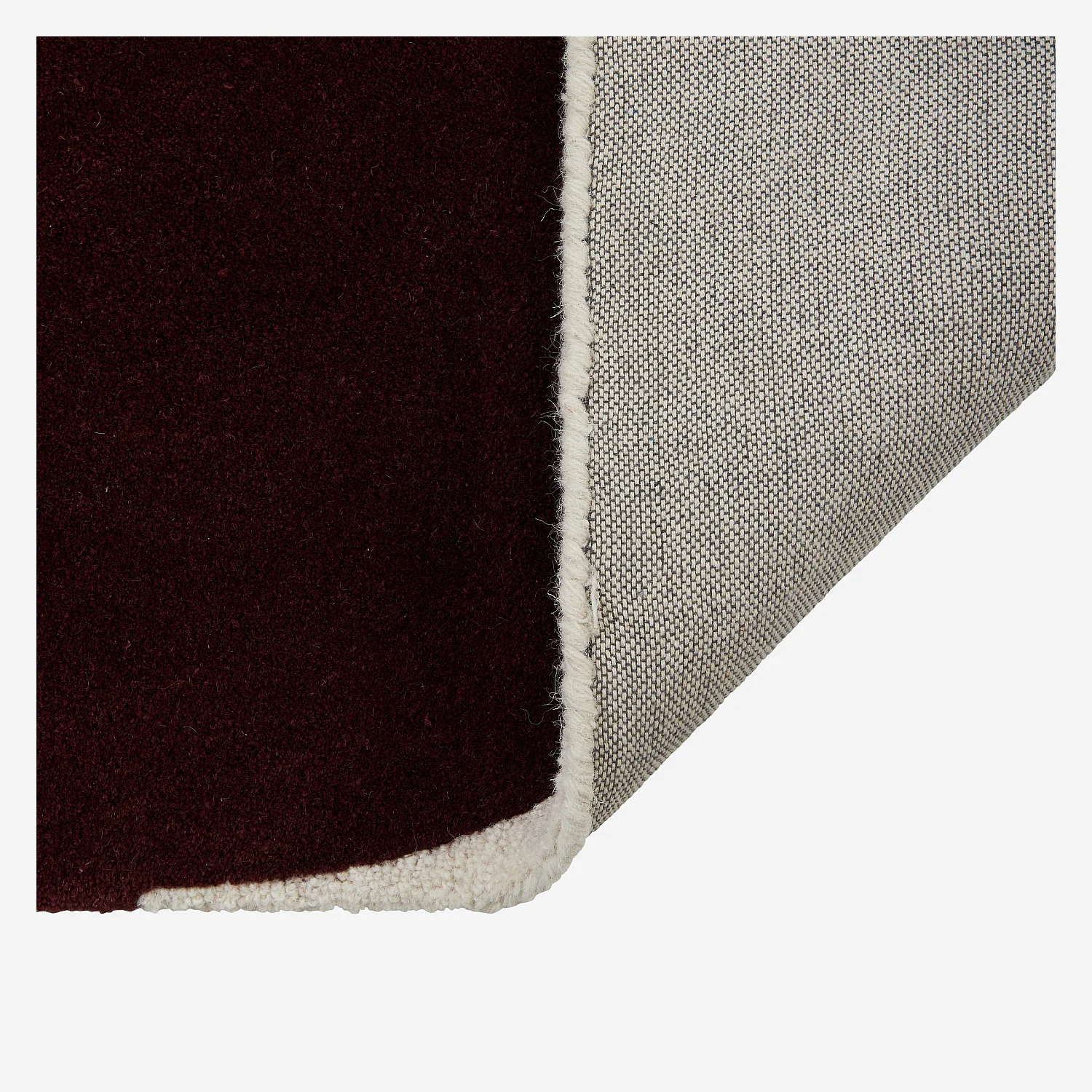 Alfombra de lana con acabado tufté y bouclé - 170 x 240 cm - Bronce y burdeos - Design by Floriane Jacques - 8