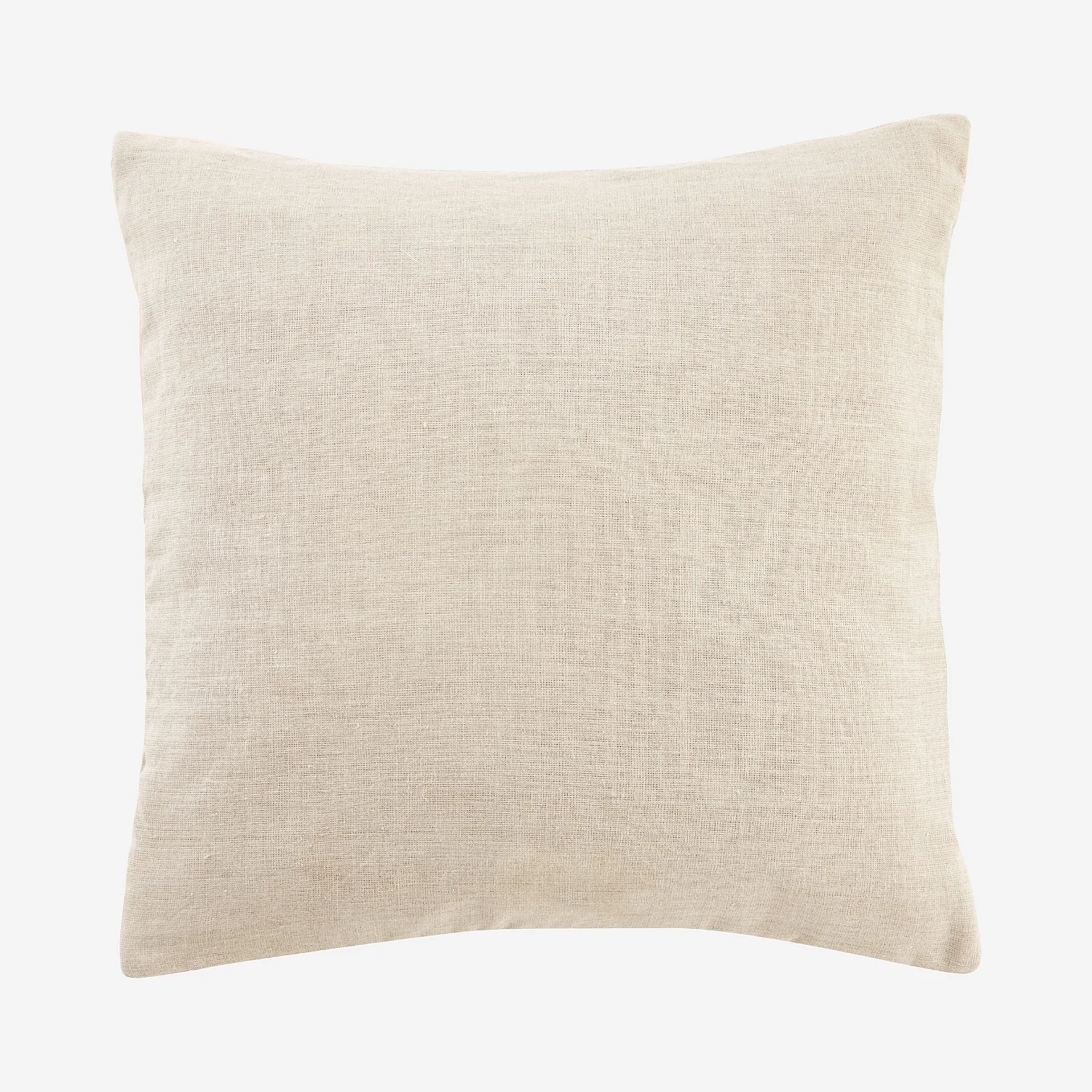 Coussin en lin et coton - 45 x 45 cm - Orange et rose pâle - Design by Floriane Jacques - 8