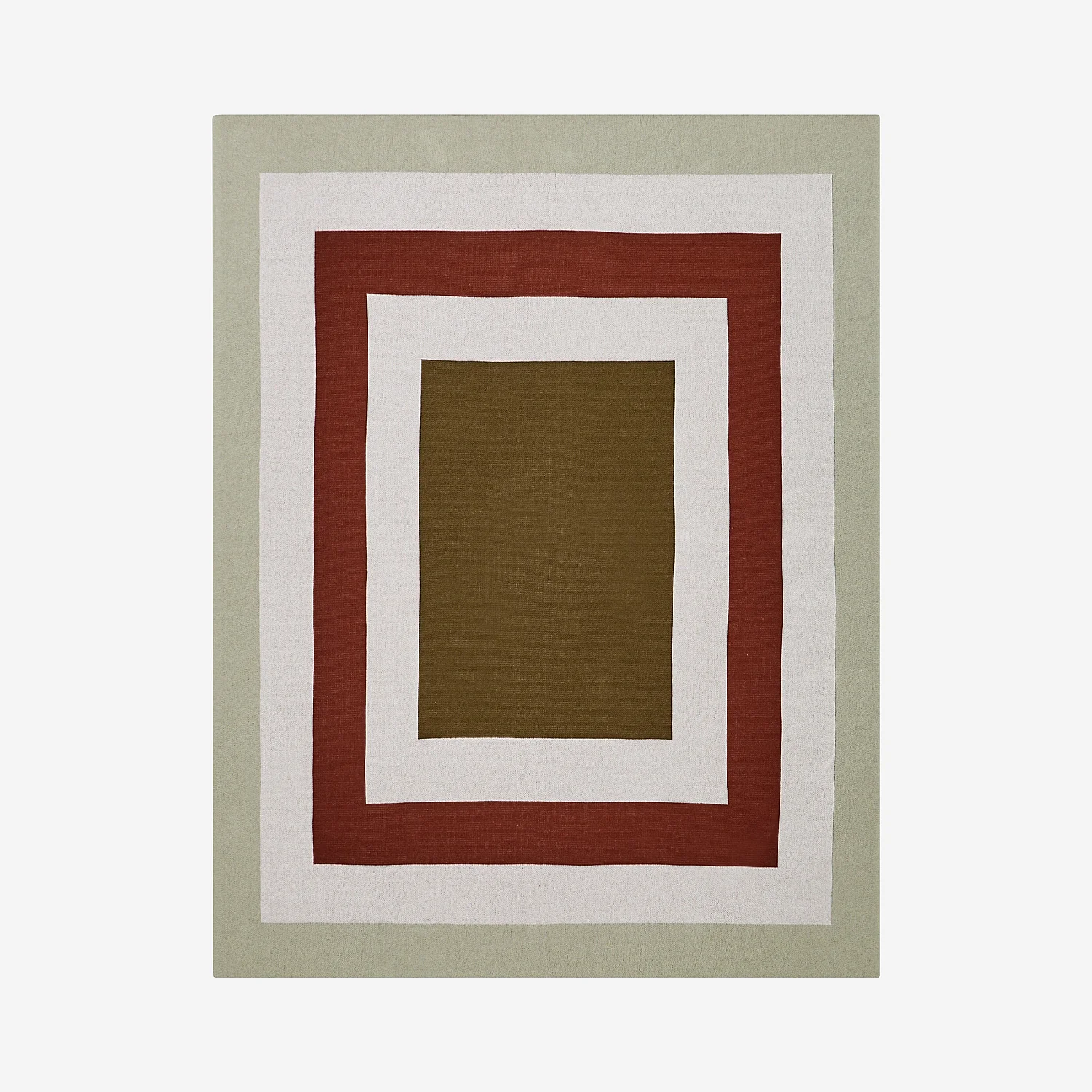 Manta de algodón - 130 x 170 cm - Crudo y bronce - Design by Floriane Jacques - 6