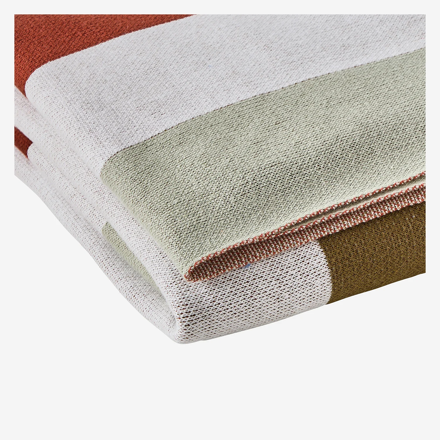 Coperta di cotone - 130 x 170 cm - Ecru e bronzo - Design by Floriane Jacques - 4