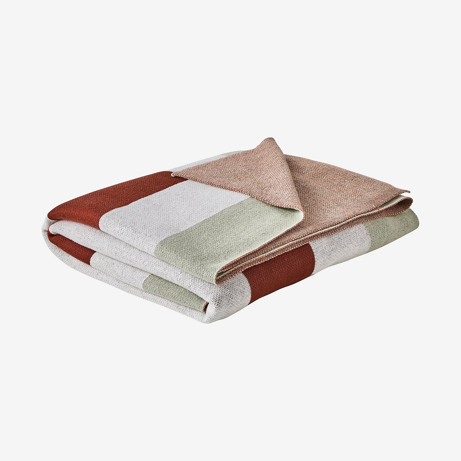 Coperta di cotone - 130 x 170 cm - Ecru e bronzo - Design by Floriane Jacques - 8