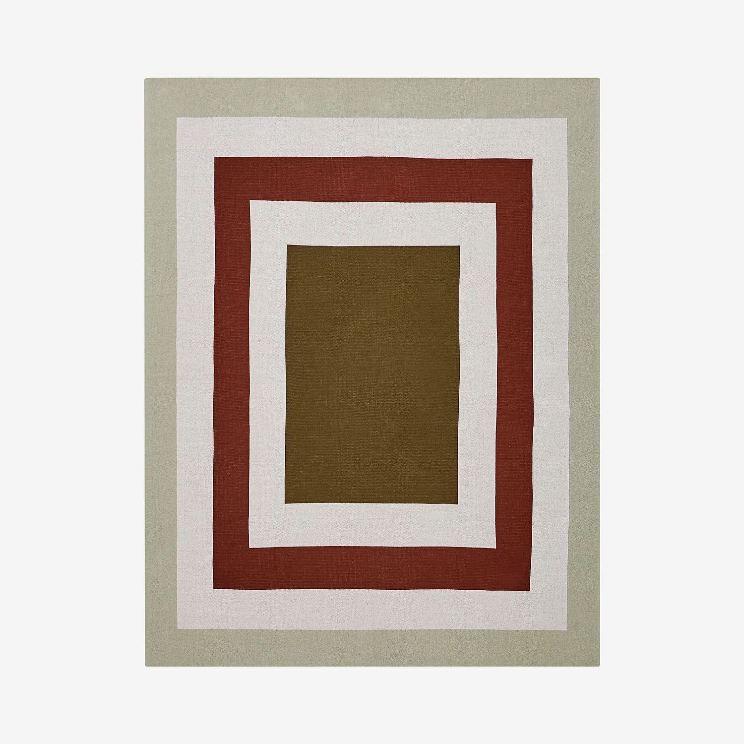 Coperta di cotone - 130 x 170 cm - Ecru e bronzo - Design by Floriane Jacques - 6