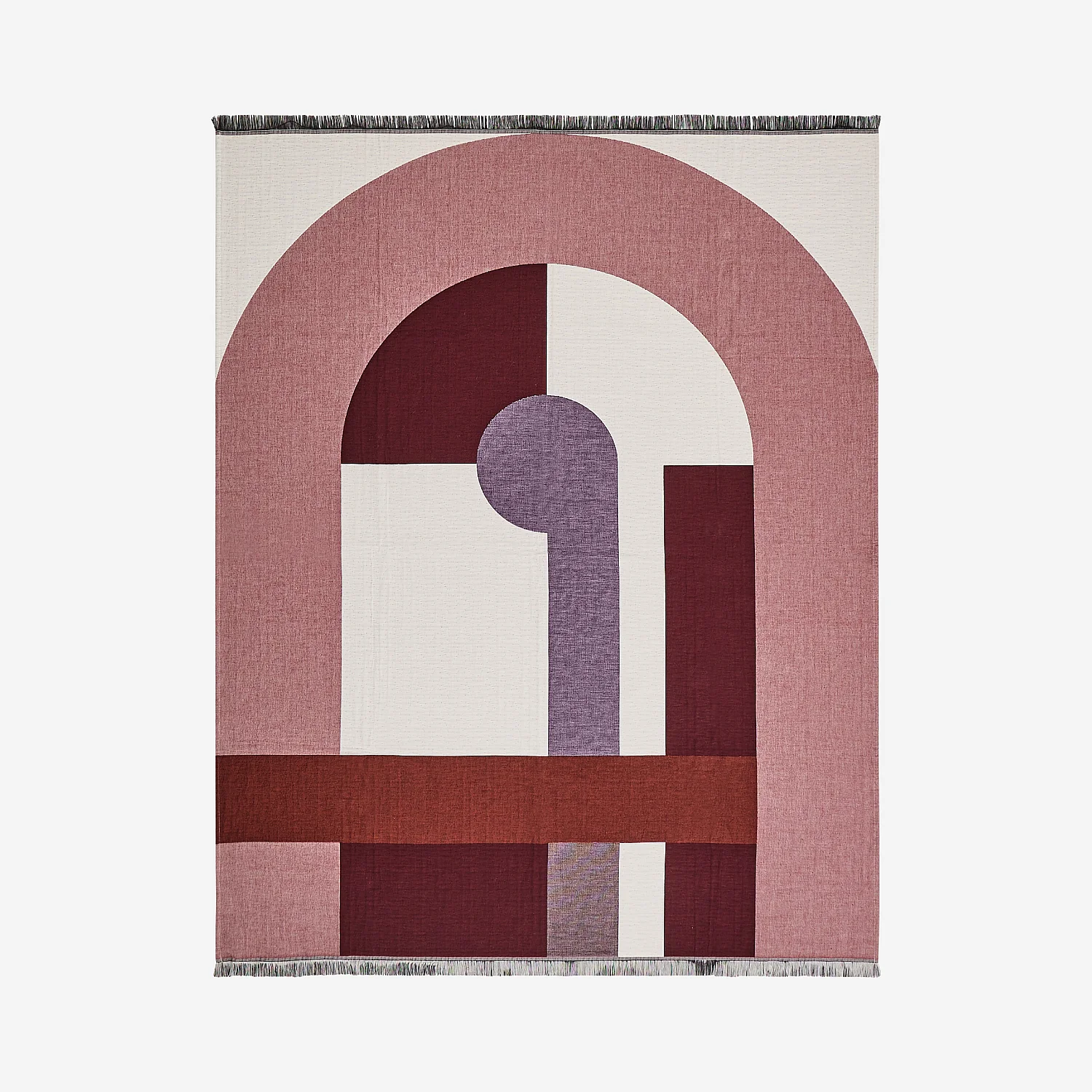 Manta de algodón - 130 x 170 cm - Burdeos - Design by Floriane Jacques - 3