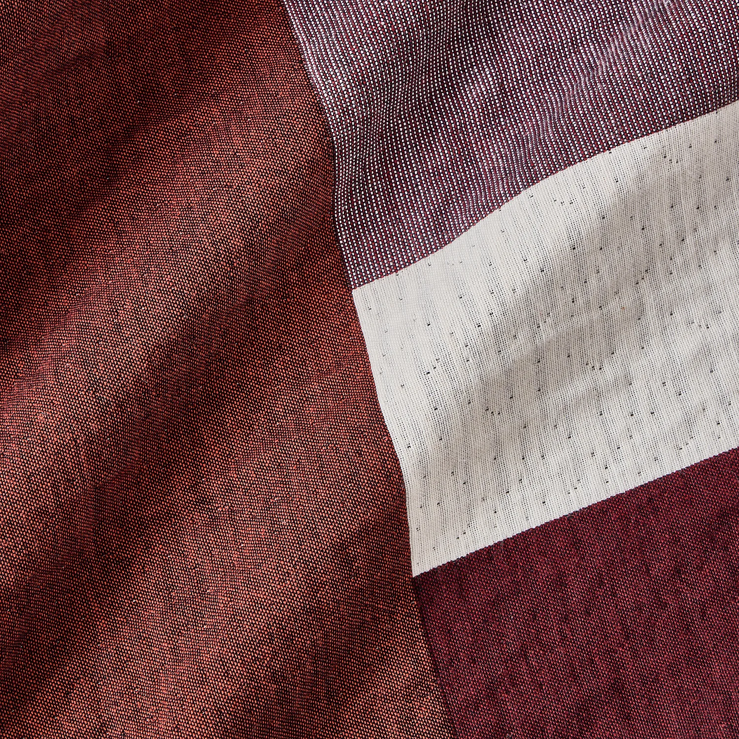 Coperta di cotone - 130 x 170 cm - Bordeaux - Design by Floriane Jacques - 5