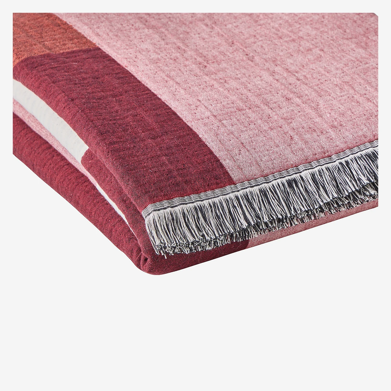 Coperta di cotone - 130 x 170 cm - Bordeaux - Design by Floriane Jacques - 4