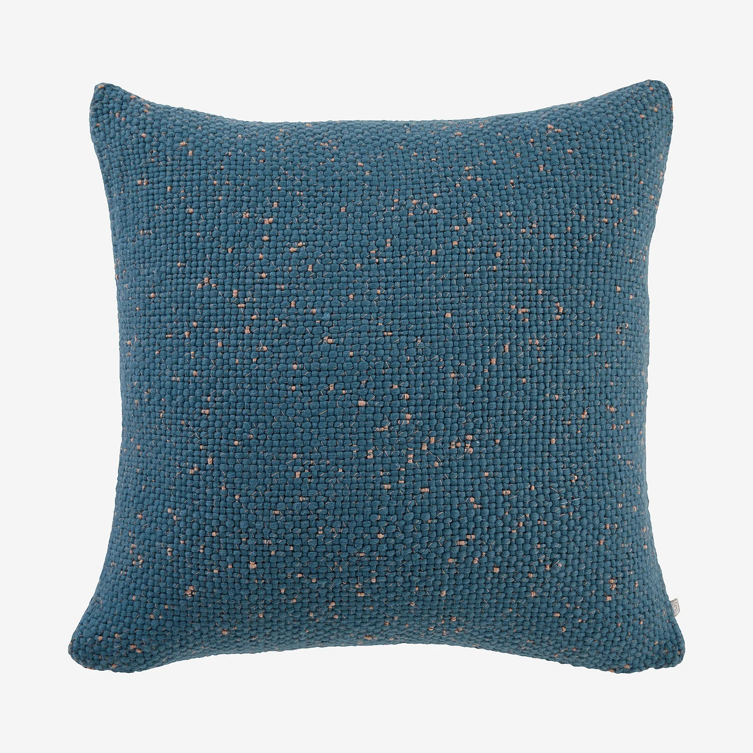 Coussin en laine texturée - 50 x 50 cm - Bleu canard - 2