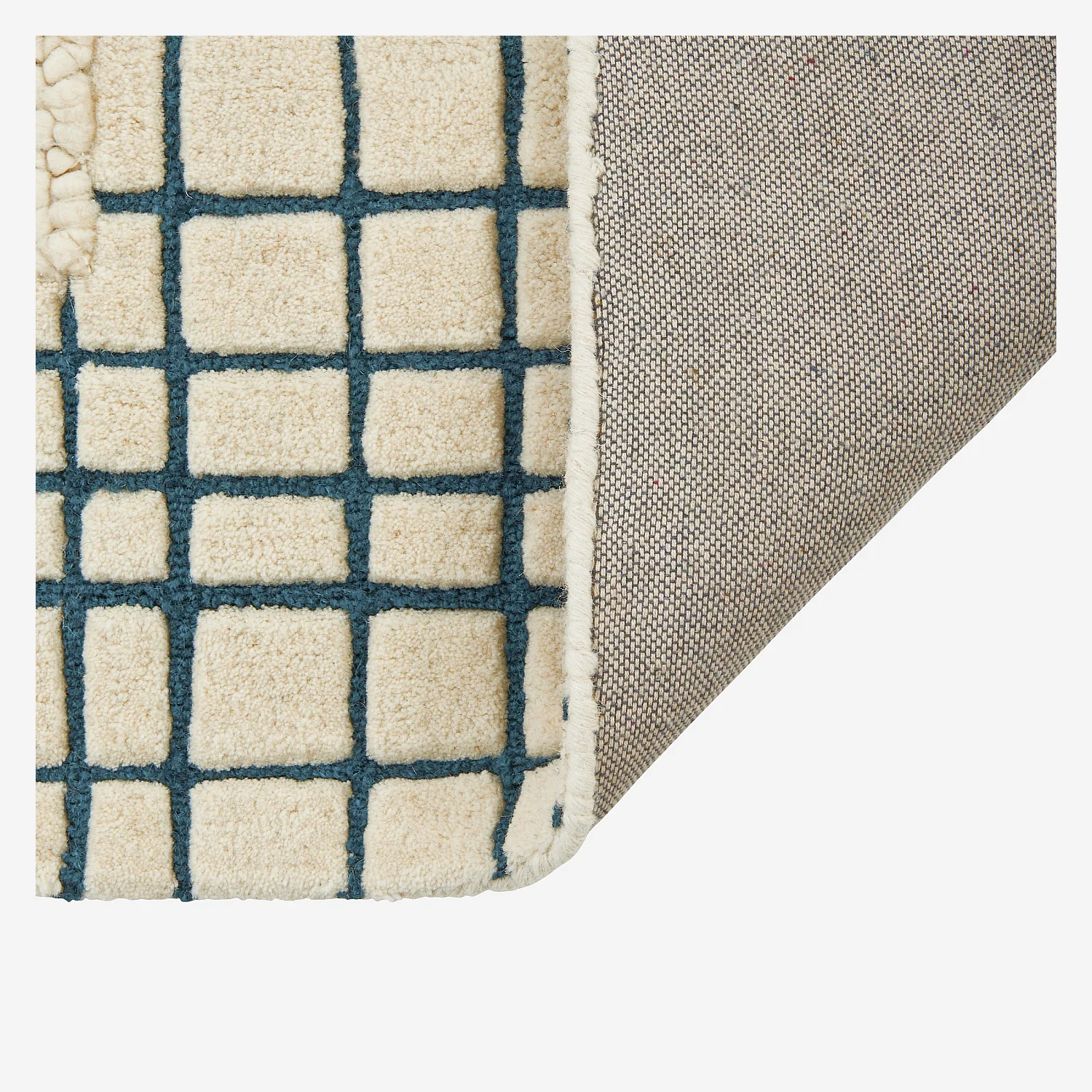 Alfombra de lana - 170 x 240 cm - Azul petróleo - Design by Floriane Jacques - 8