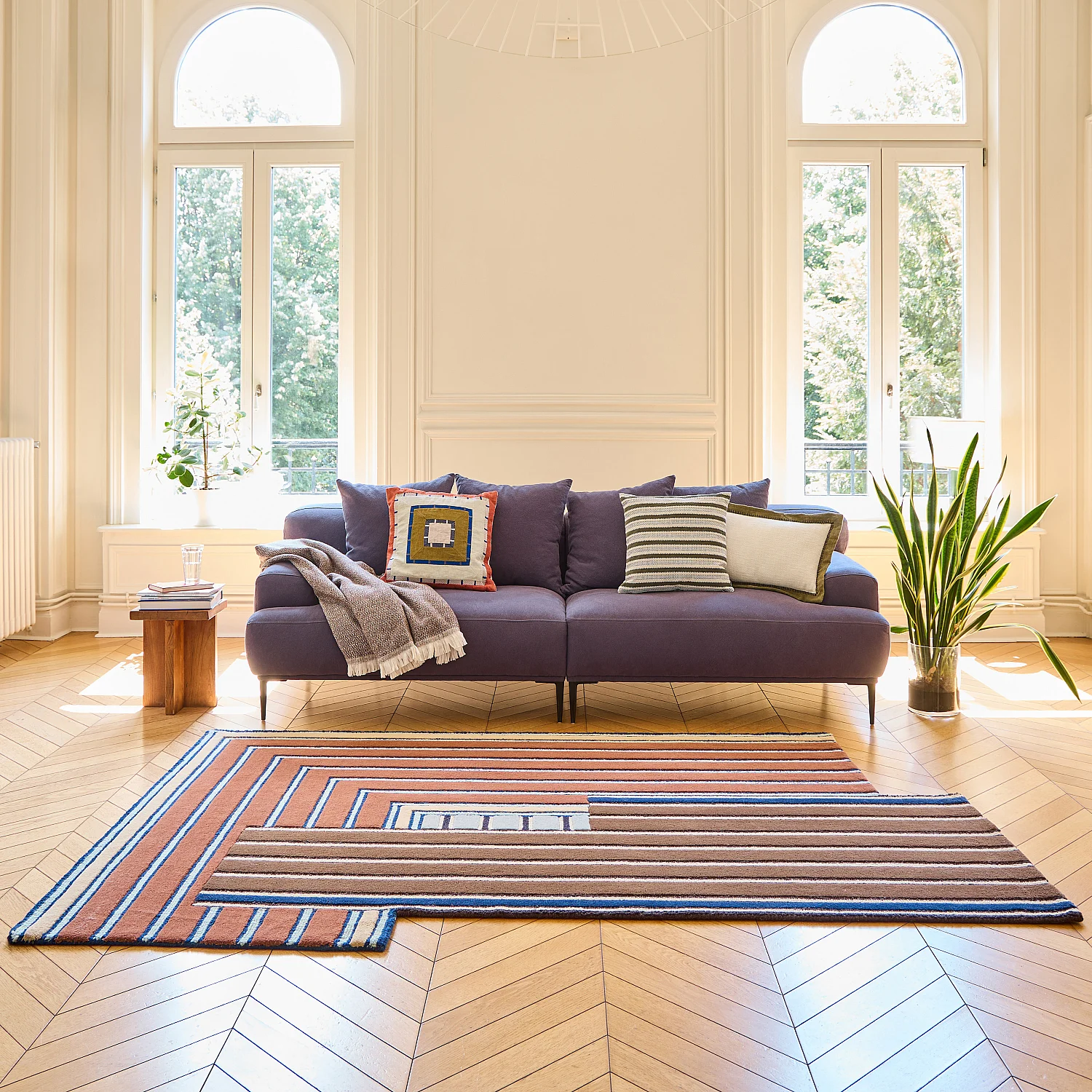 Tapis en laine - 165 x 240 cm - Brun - Design by Constance Frapolli - 1