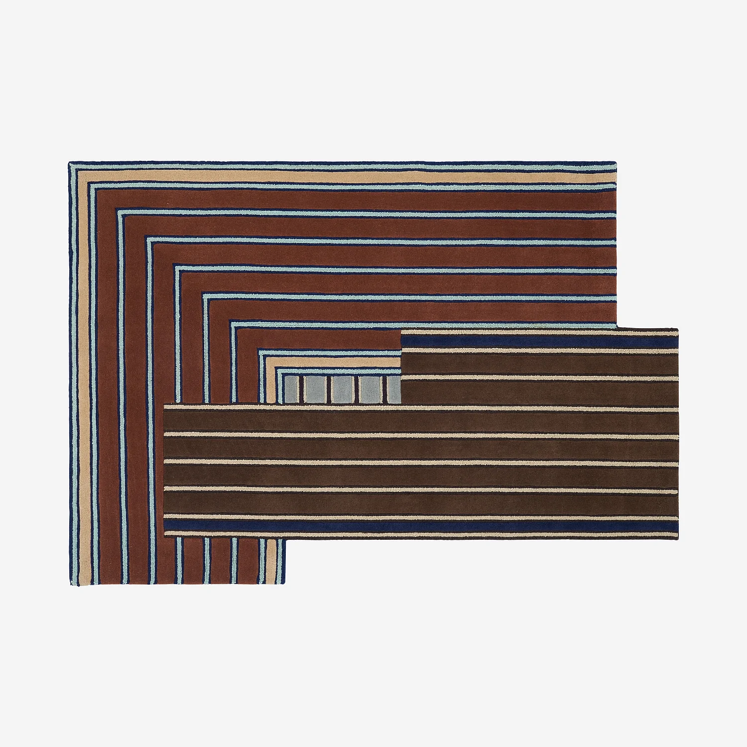 Alfombra de lana - 165 x 240 cm - Marrón - Design by Constance Frapolli - 2