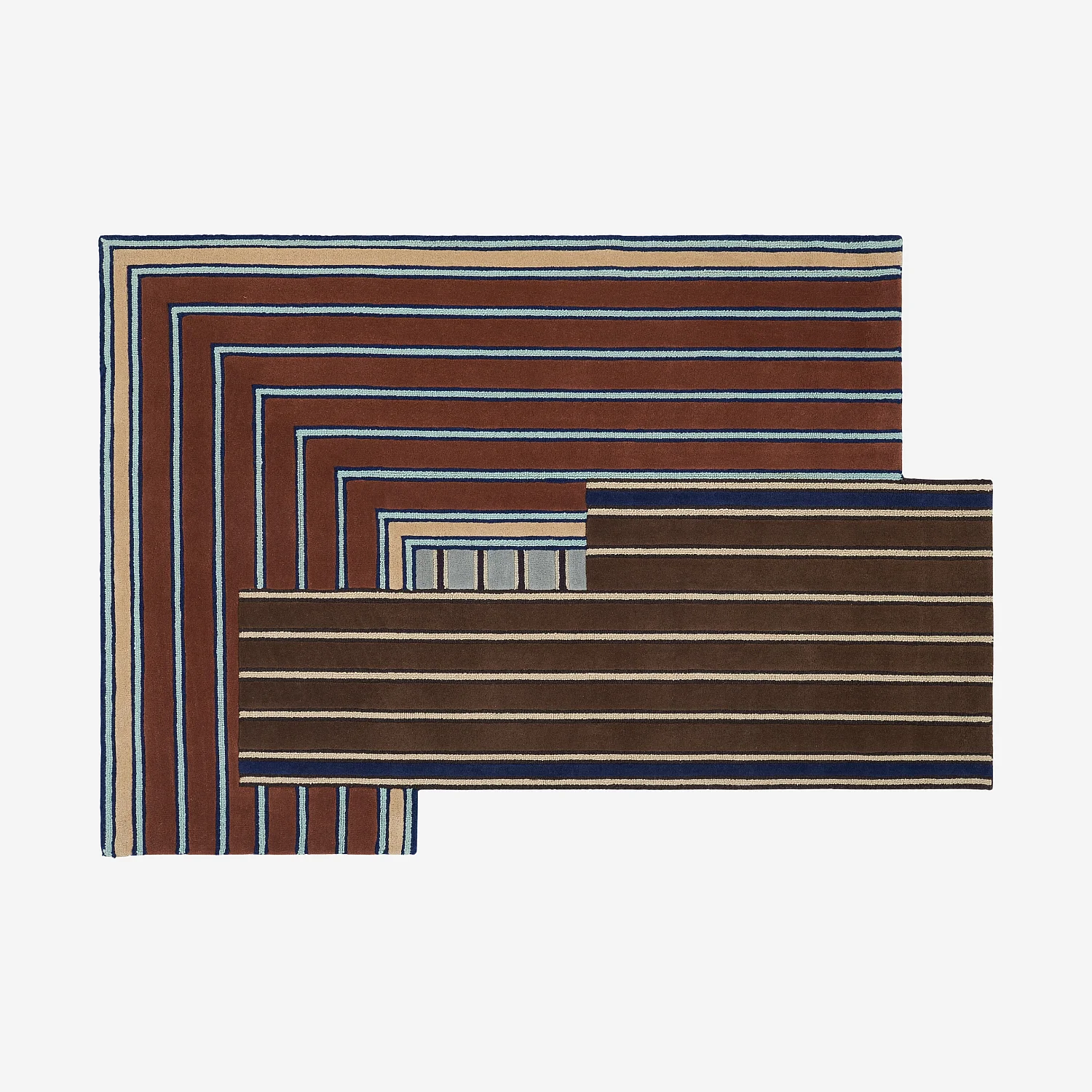 Tappeto in lana - 165 x 240 cm - Marrone - Design by Constance Frapolli - 2