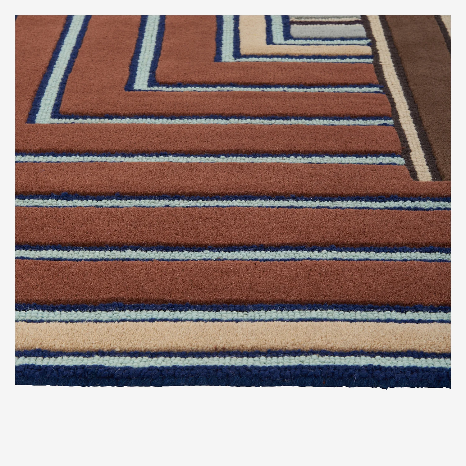 Tappeto in lana - 165 x 240 cm - Marrone - Design by Constance Frapolli - 7