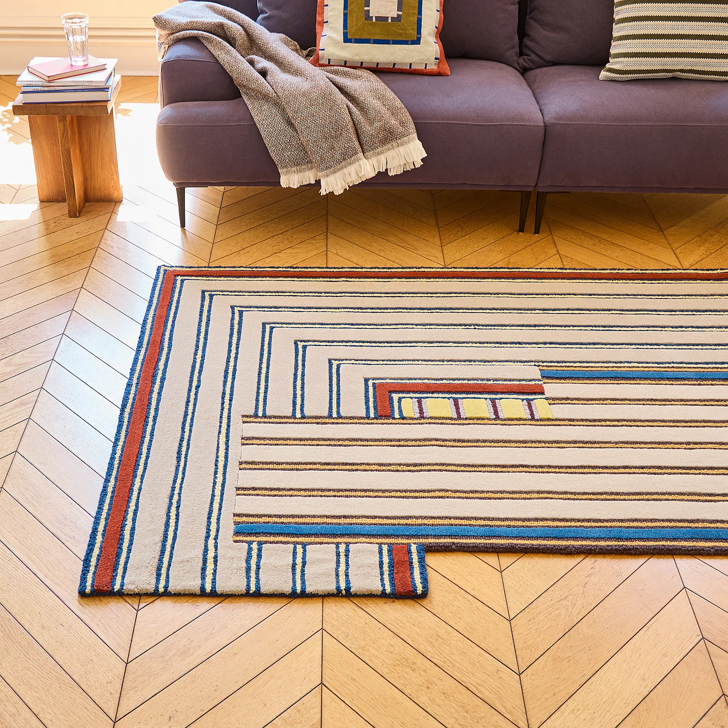 Alfombra de lana - 130 x 190 cm - Beige - Design by Constance Frapolli - 6