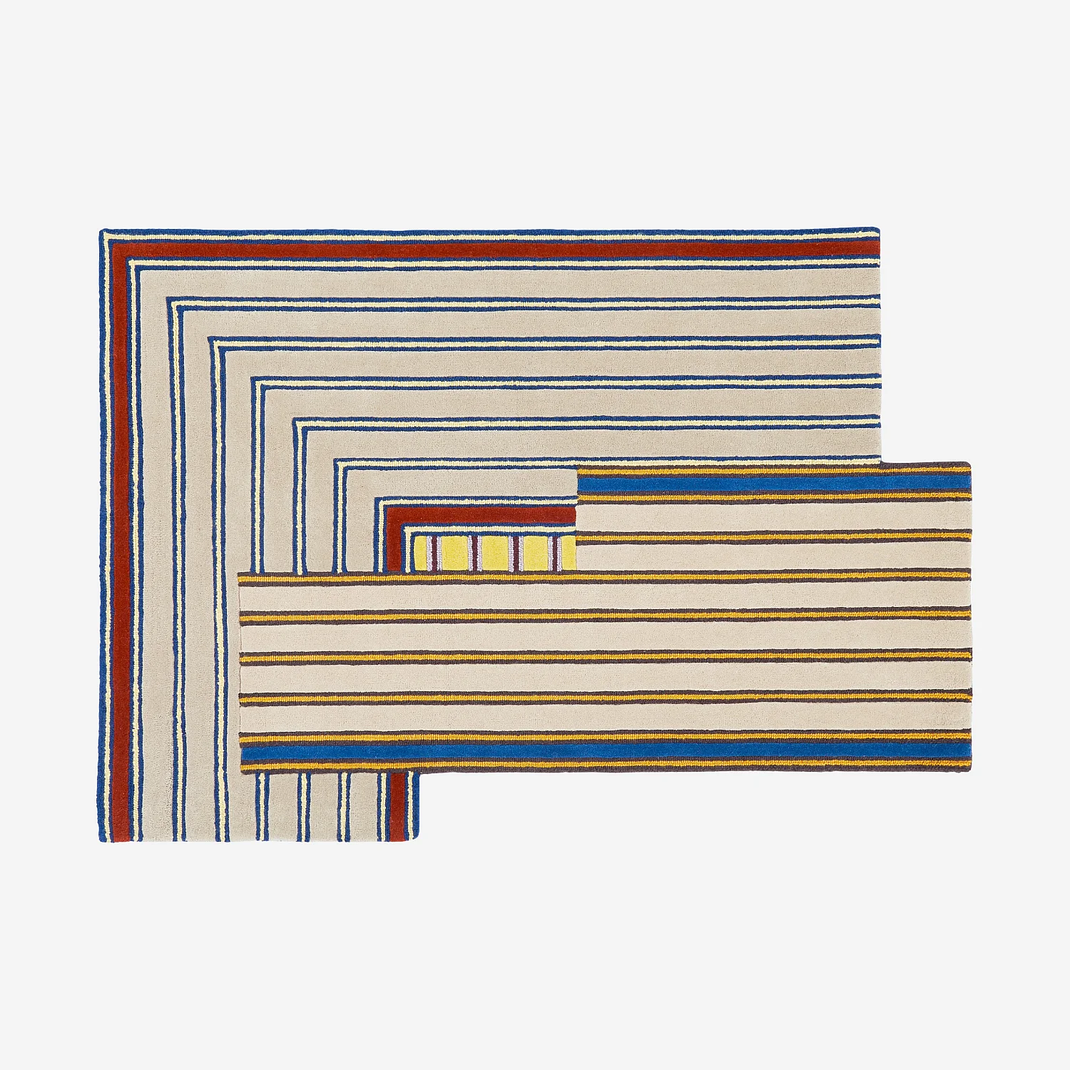 Tappeto in lana - 130 x 190 cm - Beige - Design by Constance Frapolli - 2