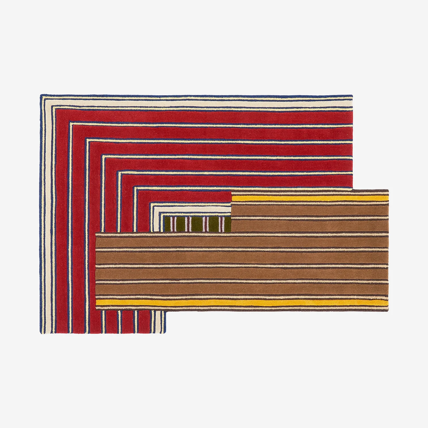 Alfombra de lana - 130 x 190 cm - Roja - Design by Constance Frapolli - 2